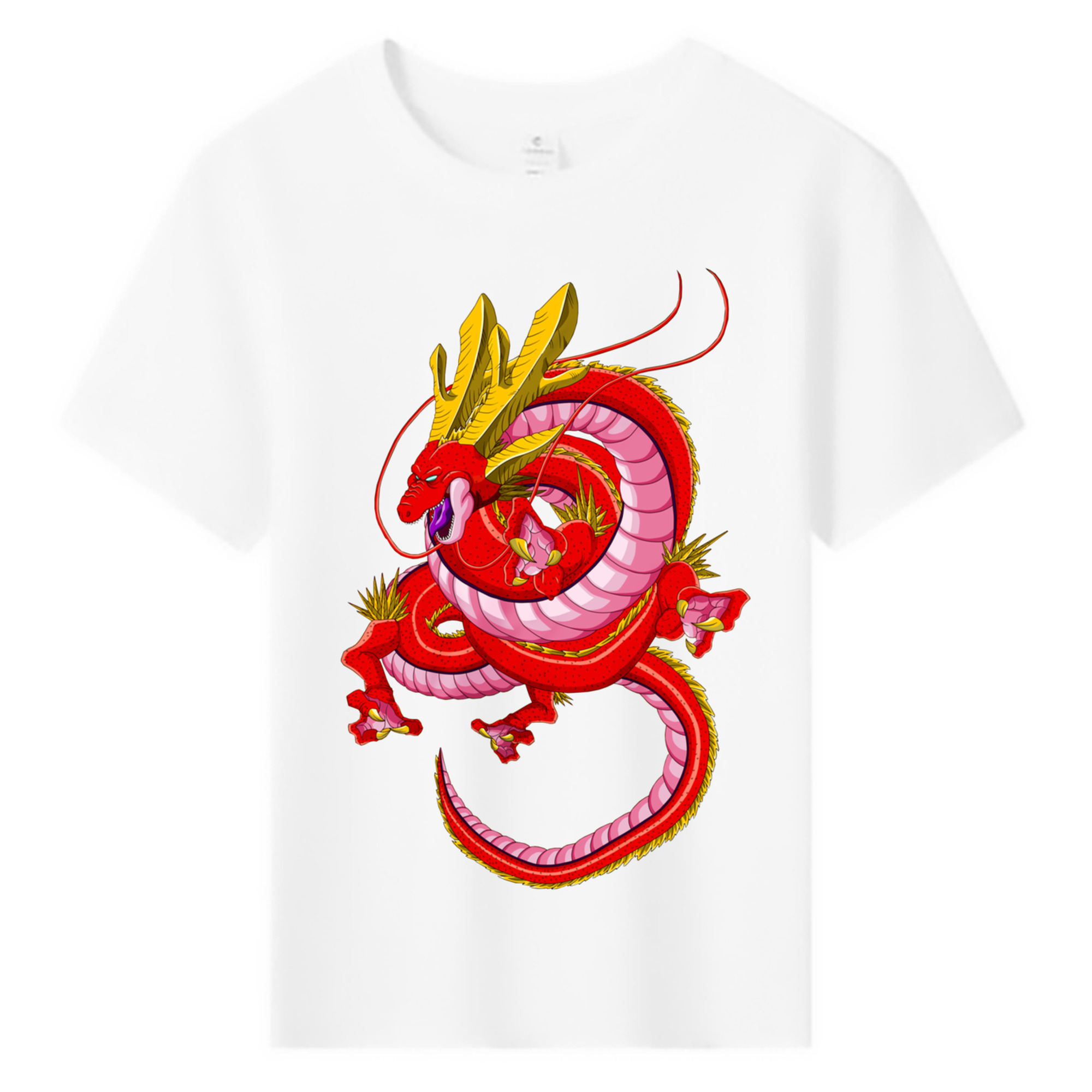 （画像用） ドラゴンボール 神龍 シェンロン DRAGON BALL Shenron 綿100％キッズTシャツ（フロントプリント）
