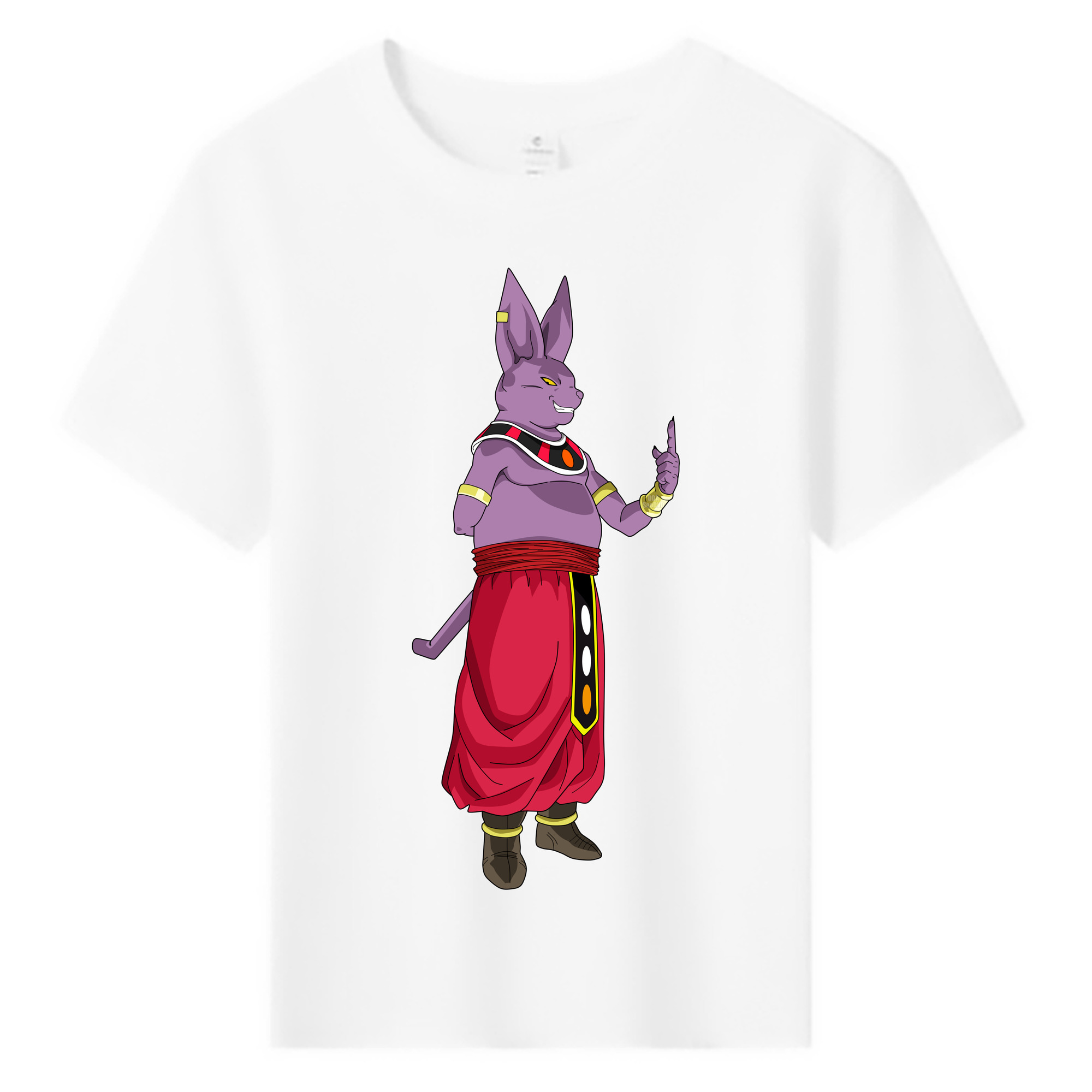 （画像用） ドラゴンボール シャンパ DRAGON BALL Champa 綿100％キッズTシャツ（フロントプリント）