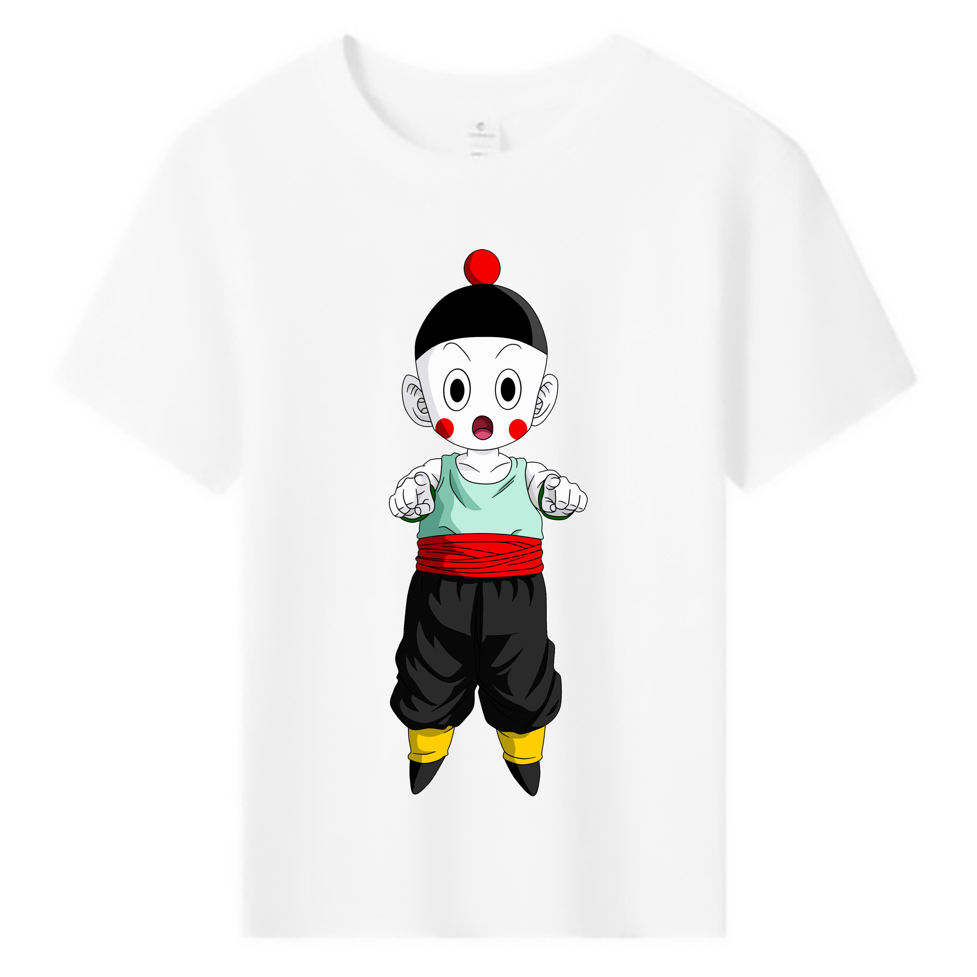 （画像用） ドラゴンボール 餃子（チャオズ）DRAGON BALL Chaoz 綿100％キッズTシャツ（フロントプリント）