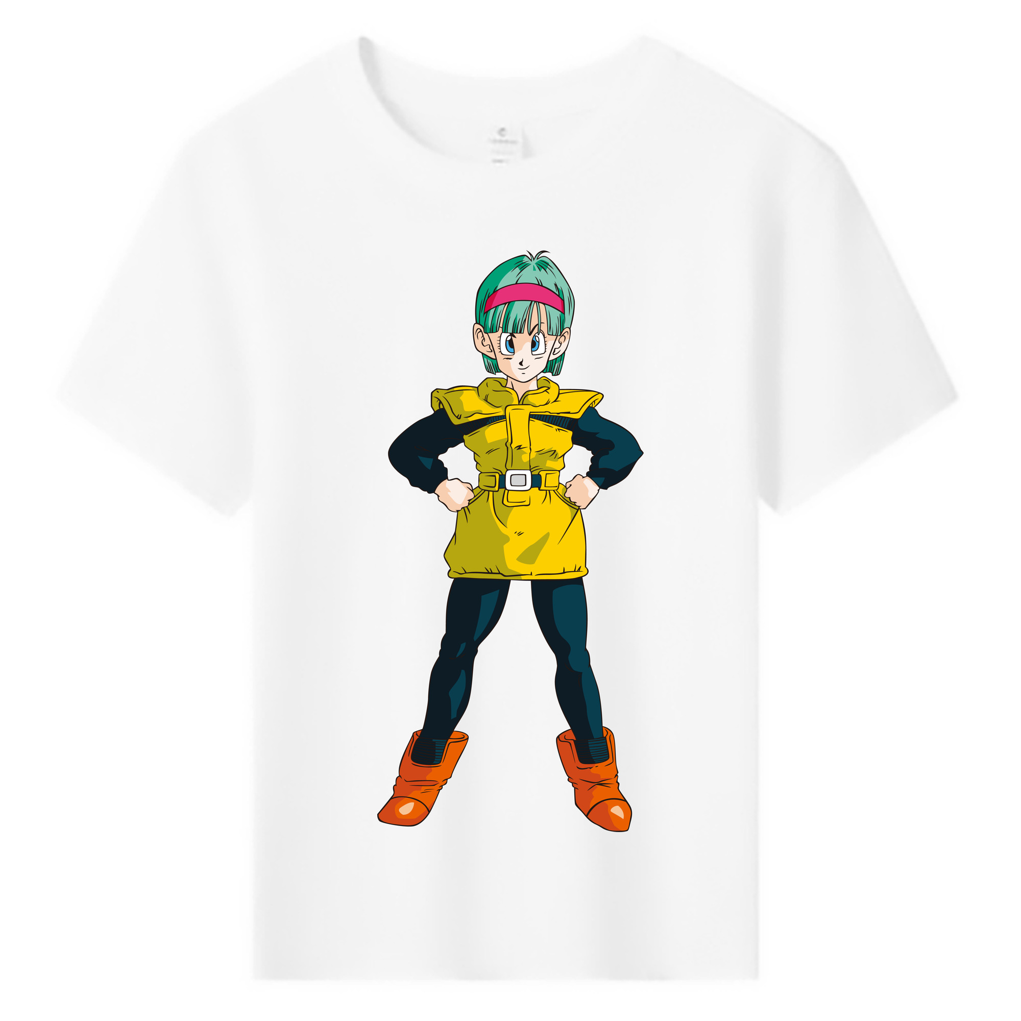 （画像用） ドラゴンボール ブルマ DRAGON BALL Bulma 綿100％キッズTシャツ（フロントプリント）