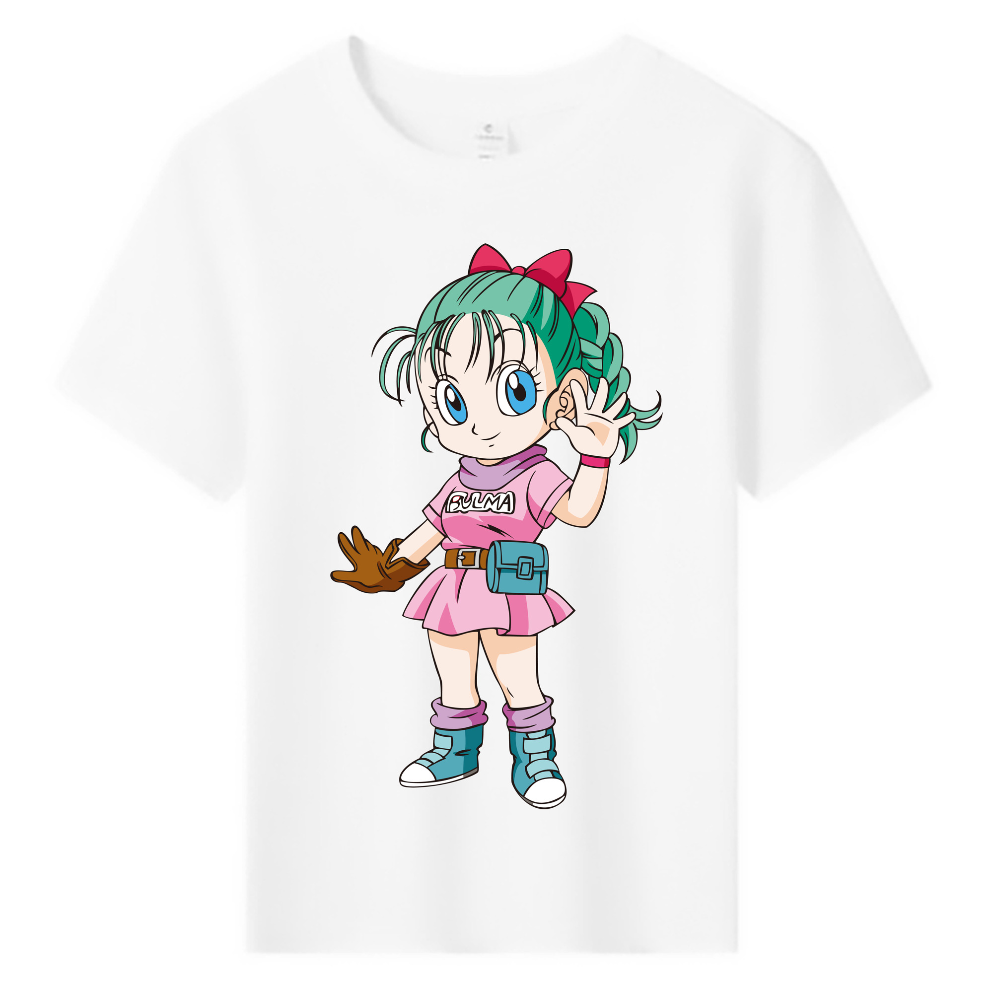（画像用） ドラゴンボール ブルマ DRAGON BALL Bulma 綿100％キッズTシャツ（フロントプリント）