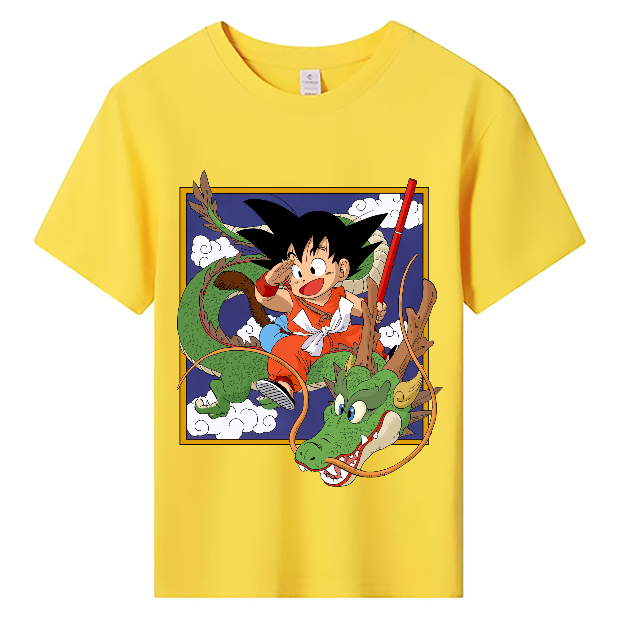 （画像用） ドラゴンボール 孫悟空（そん ごくう）Son Goku カカロット DRAGON BALL Kakarotto 綿100％キッズTシャツ（フロントプリント）