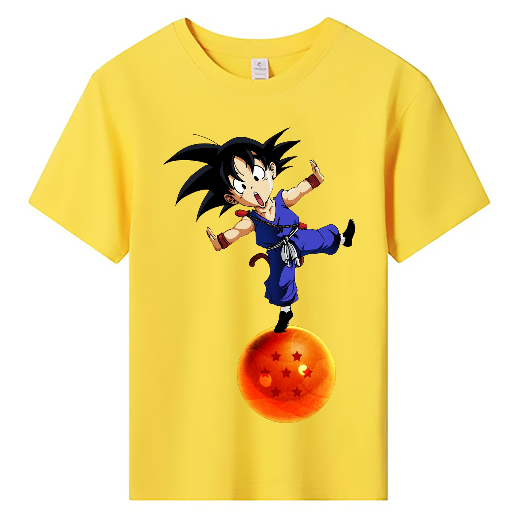（画像用） ドラゴンボール 孫悟空（そん ごくう）Son Goku カカロット DRAGON BALL Kakarotto 綿100％キッズTシャツ（フロントプリント）
