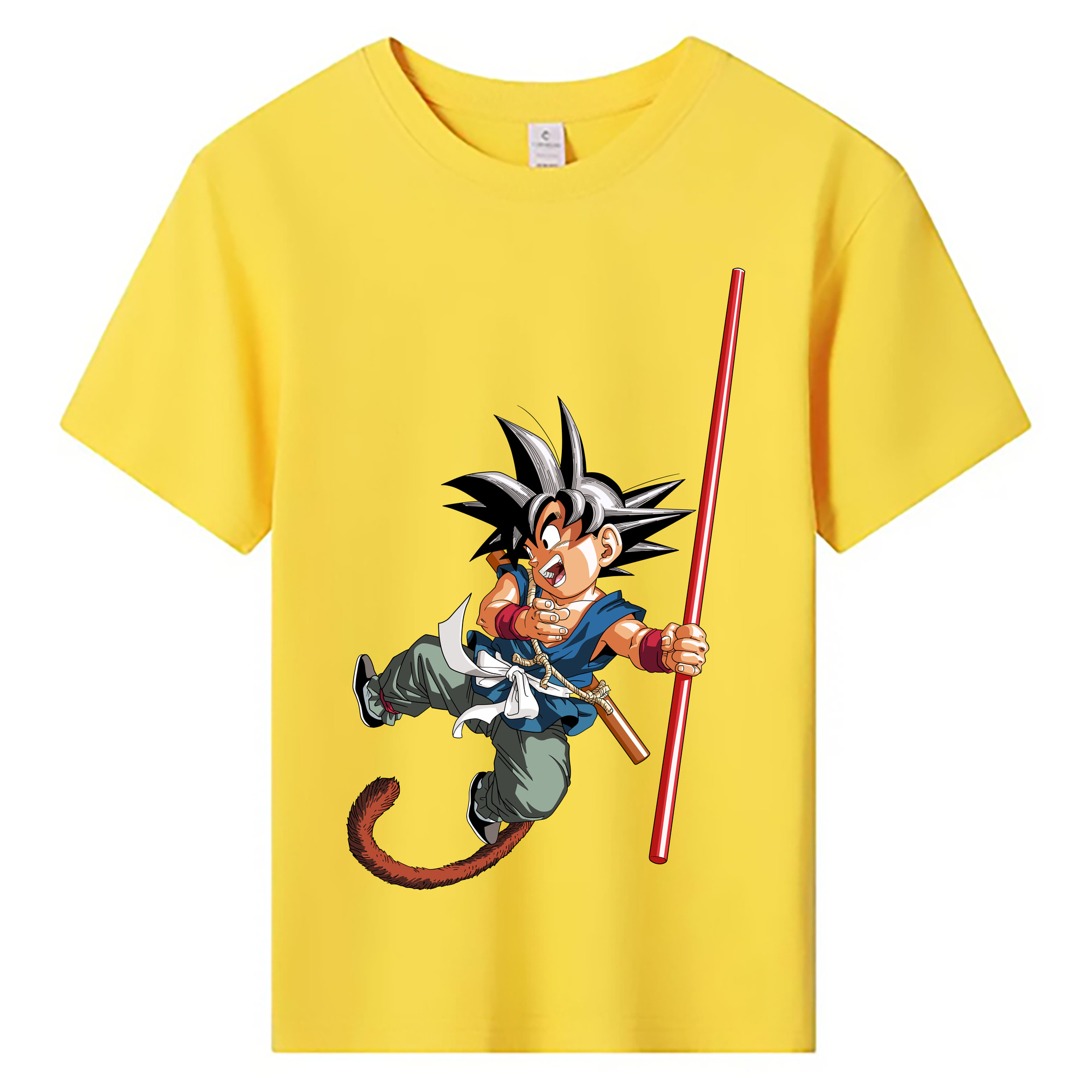 （画像用） ドラゴンボール 孫悟空（そん ごくう）Son Goku カカロット DRAGON BALL Kakarotto 綿100％キッズTシャツ（フロントプリント）