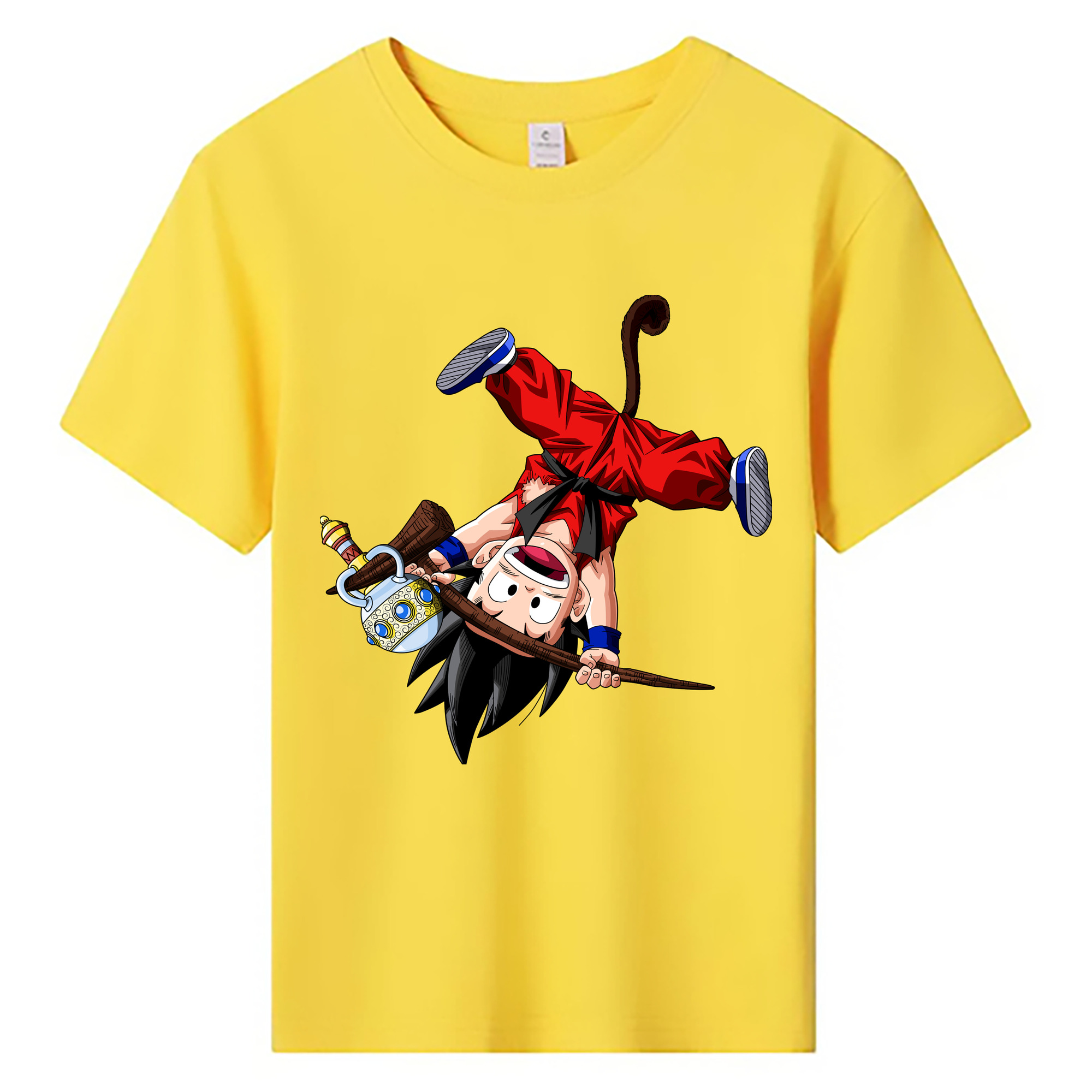 （画像用） ドラゴンボール 孫悟空（そん ごくう）Son Goku カカロット DRAGON BALL Kakarotto 綿100％キッズTシャツ（フロントプリント）