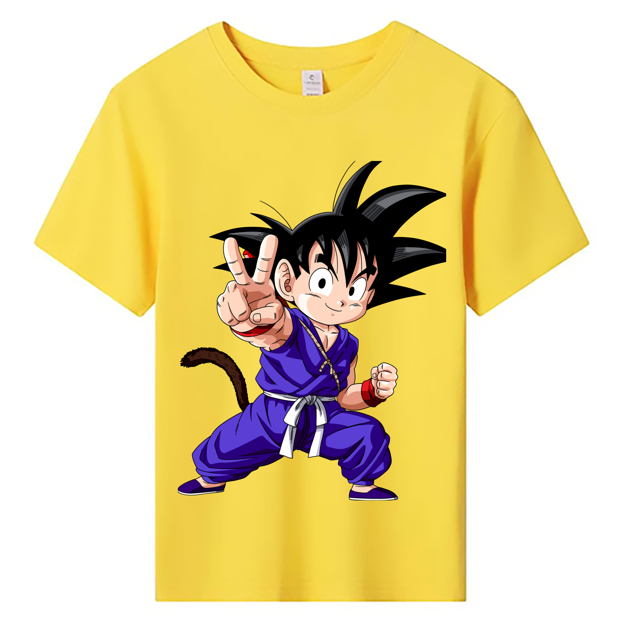 （画像用） ドラゴンボール 孫悟空（そん ごくう）Son Goku カカロット DRAGON BALL Kakarotto 綿100％キッズTシャツ（フロントプリント）