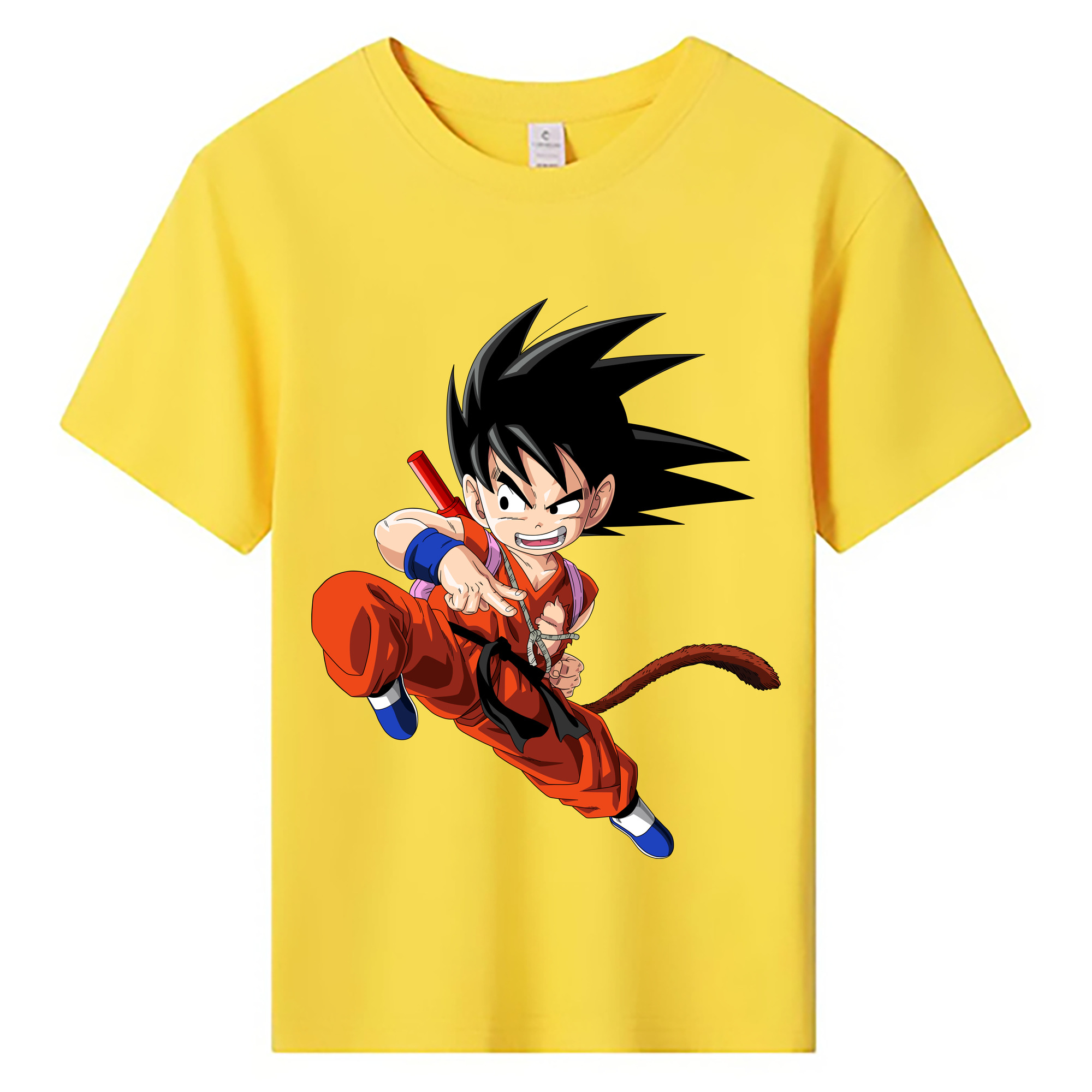 （画像用） ドラゴンボール 孫悟空（そん ごくう）Son Goku カカロット DRAGON BALL Kakarotto 綿100％キッズTシャツ（フロントプリント）