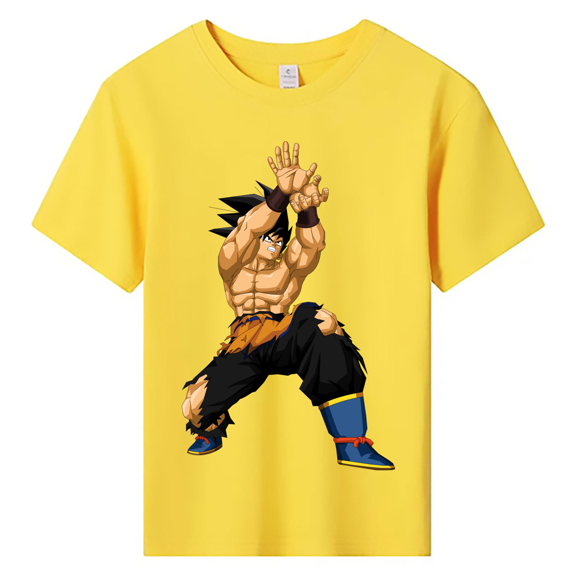 （画像用） ドラゴンボール 孫悟空（そん ごくう）Son Goku カカロット DRAGON BALL Kakarotto 綿100％キッズTシャツ（フロントプリント）