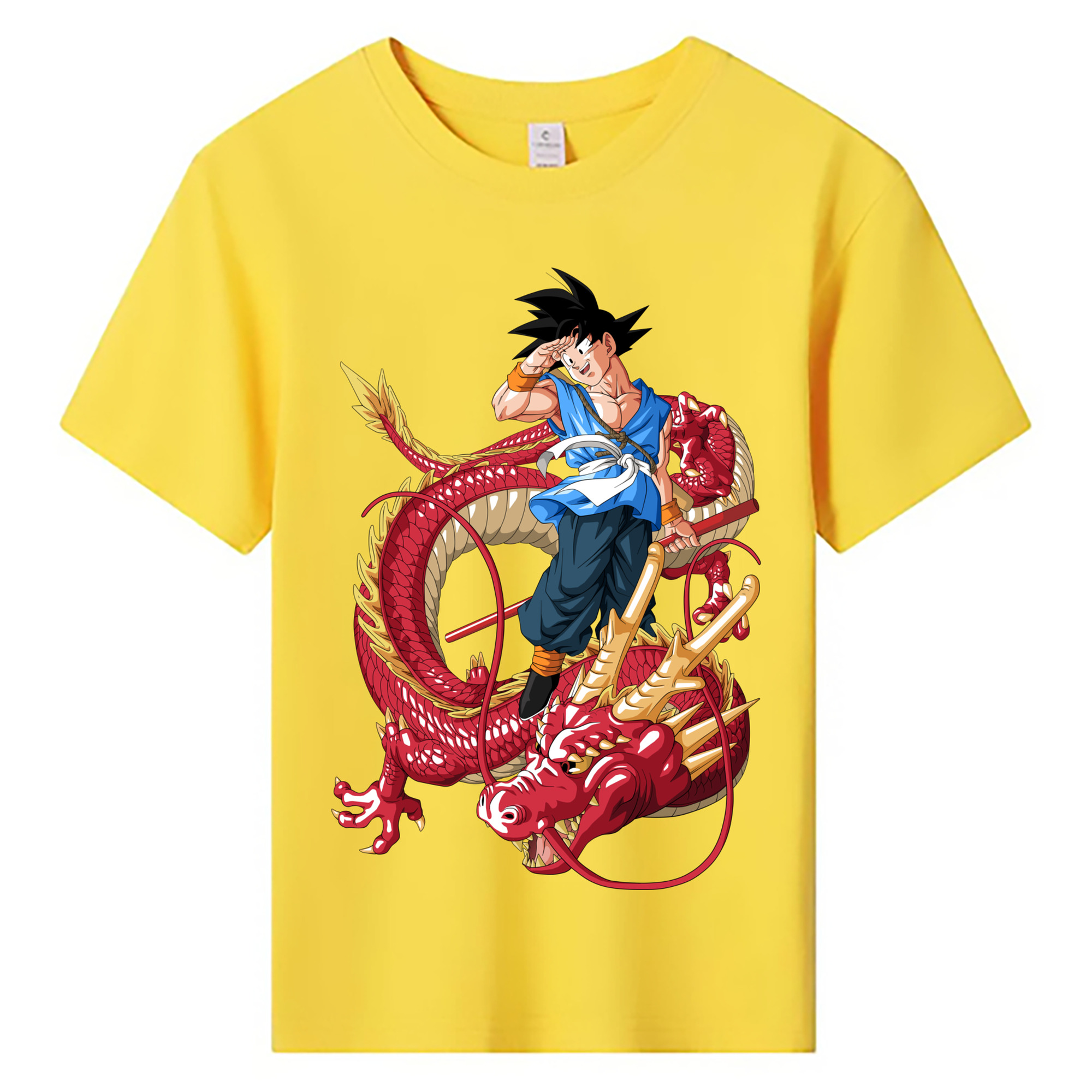 （画像用） ドラゴンボール 孫悟空（そん ごくう）Son Goku カカロット DRAGON BALL Kakarotto 綿100％キッズTシャツ（フロントプリント）