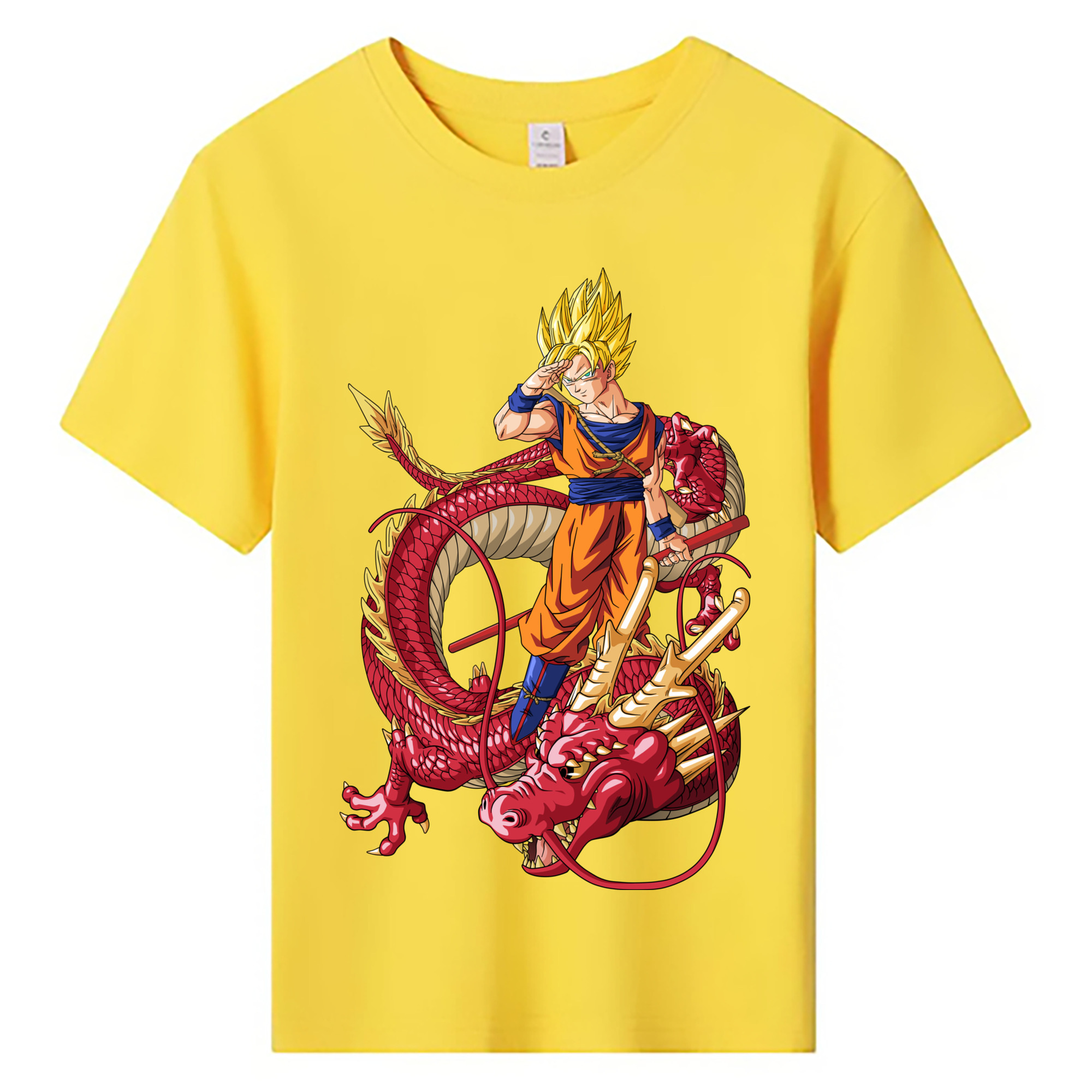 （画像用） ドラゴンボール 孫悟空（そん ごくう）Son Goku カカロット DRAGON BALL Kakarotto 綿100％キッズTシャツ（フロントプリント）