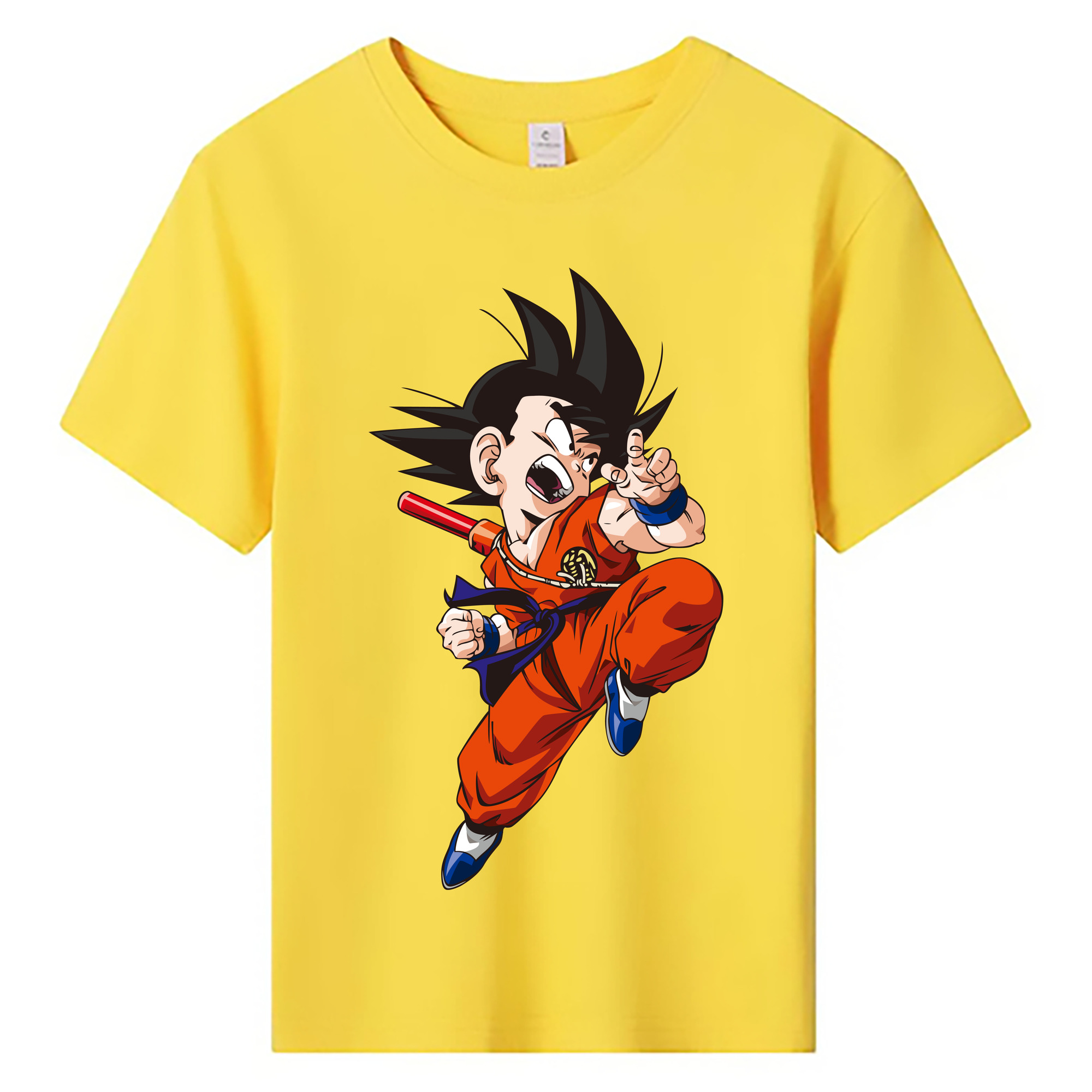 （画像用） ドラゴンボール 孫悟空（そん ごくう）Son Goku カカロット DRAGON BALL Kakarotto 綿100％キッズTシャツ（フロントプリント）