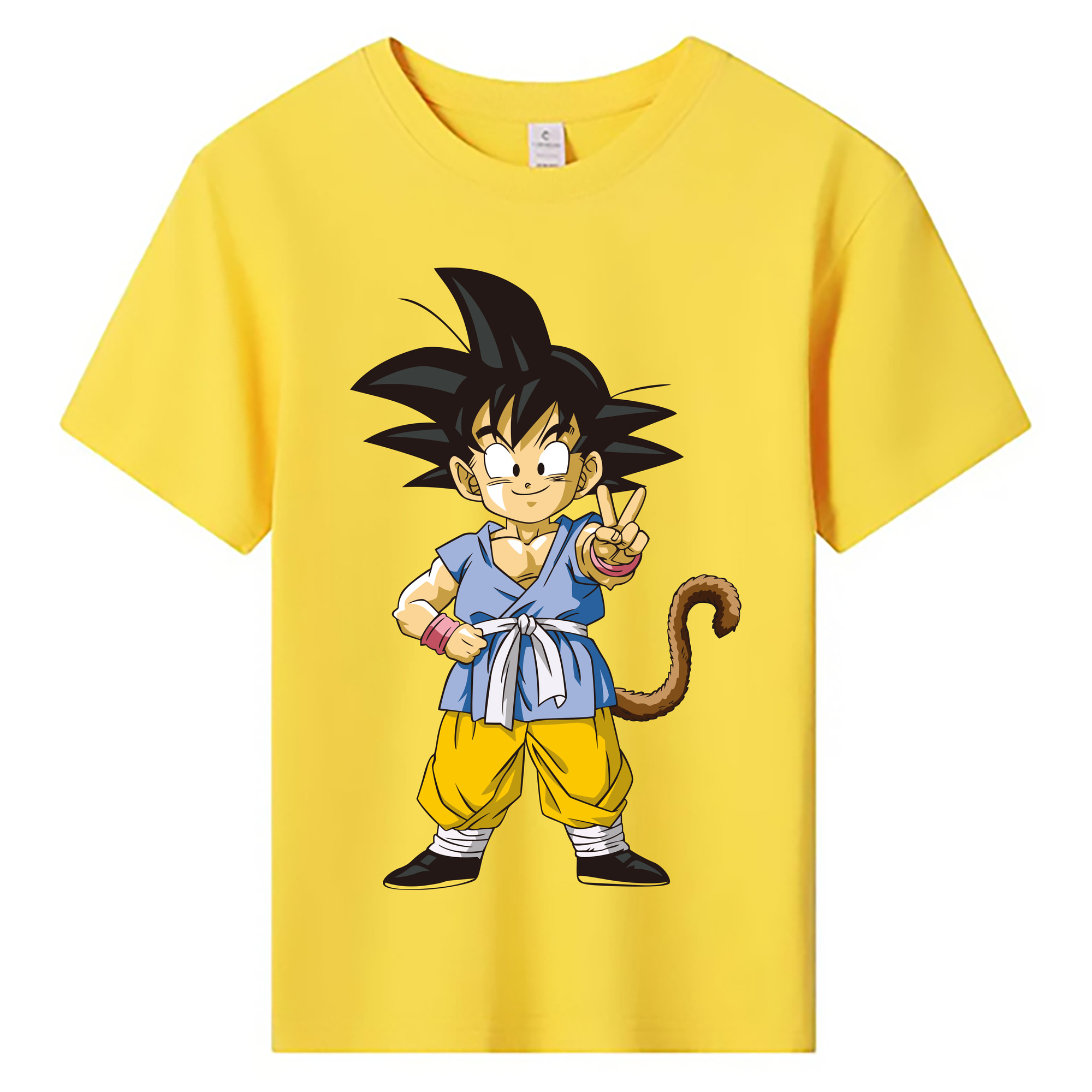 （画像用） ドラゴンボール 孫悟空（そん ごくう）Son Goku カカロット DRAGON BALL Kakarotto 綿100％キッズTシャツ（フロントプリント）