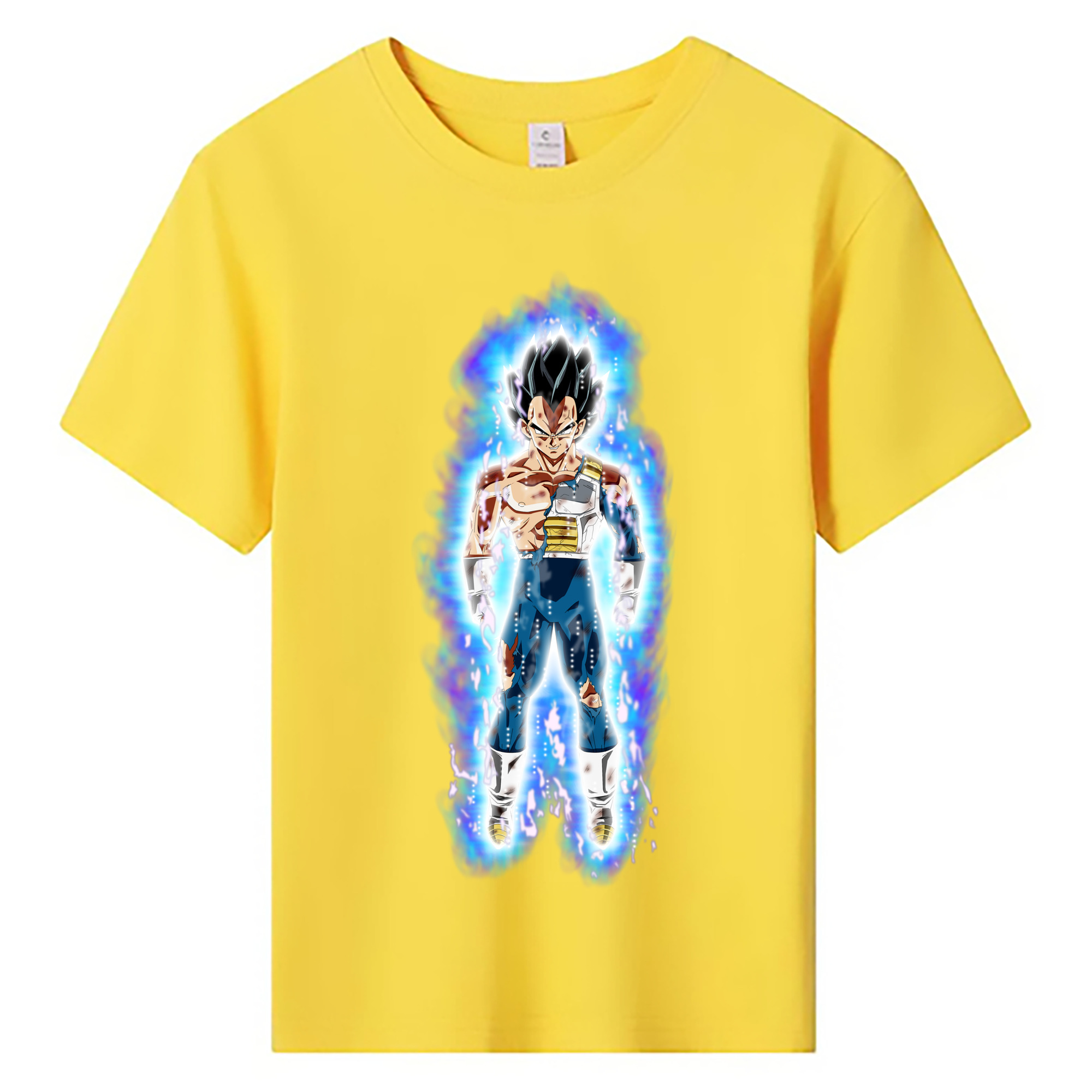 （画像用） ドラゴンボール ベジータ四世（Bejīta Yonsei）DRAGON BALL Vegeta IV 綿100％キッズTシャツ（フロントプリント）