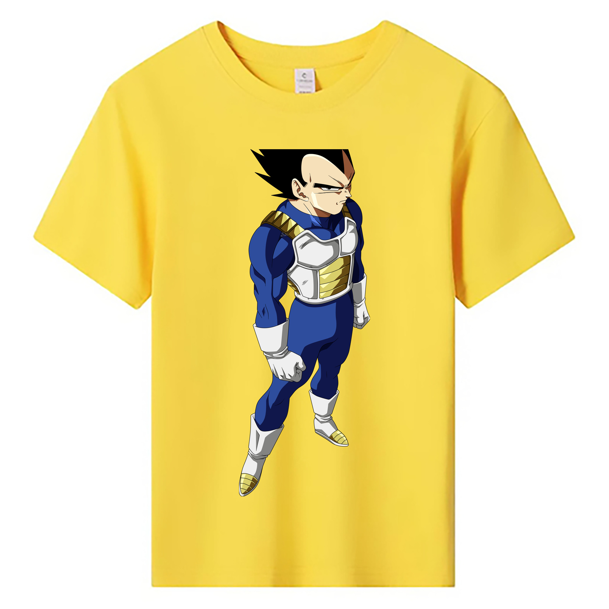 （画像用） ドラゴンボール ベジータ四世（Bejīta Yonsei）DRAGON BALL Vegeta IV 綿100％キッズTシャツ（フロントプリント）