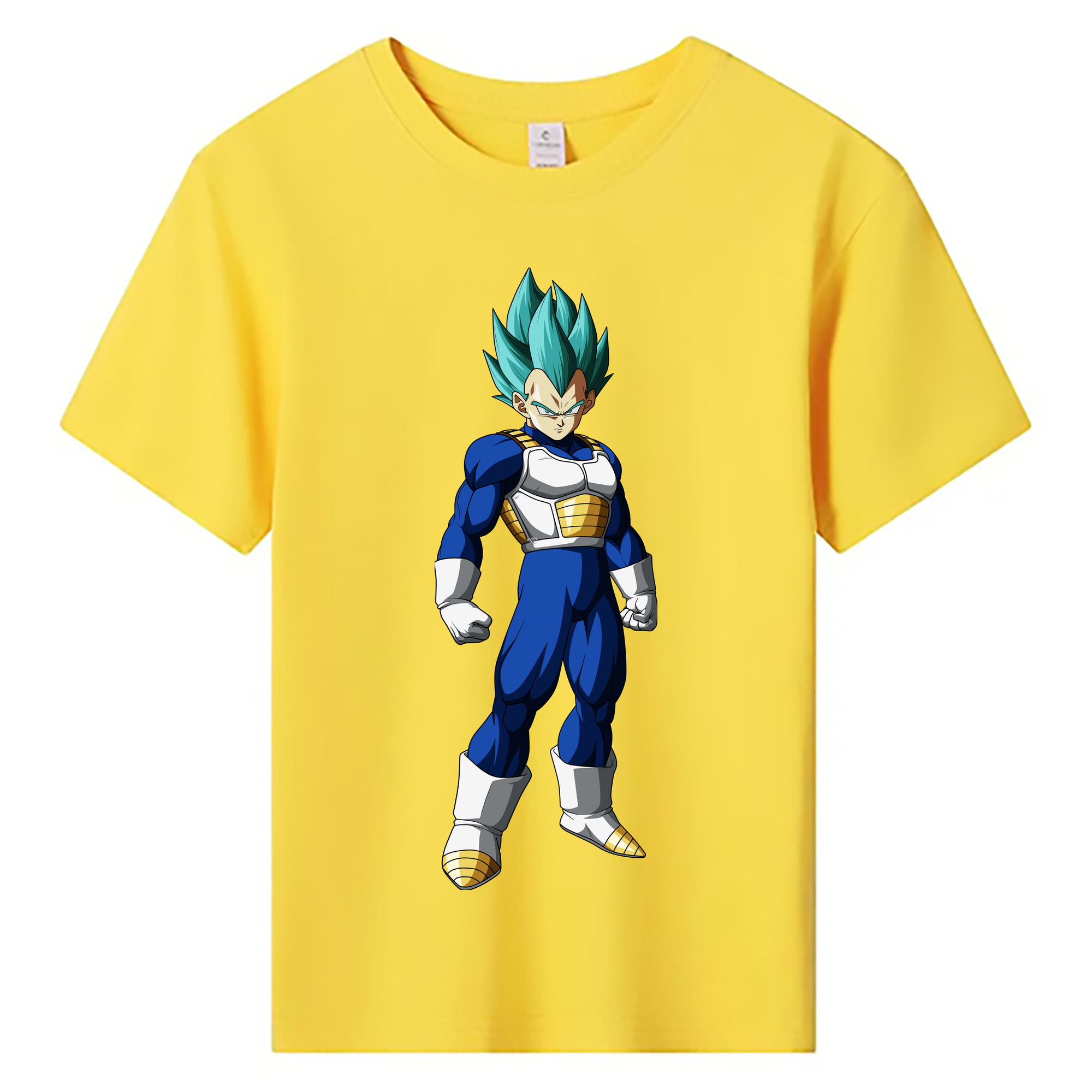 （画像用） ドラゴンボール ベジータ四世（Bejīta Yonsei）DRAGON BALL Vegeta IV 綿100％キッズTシャツ（フロントプリント）