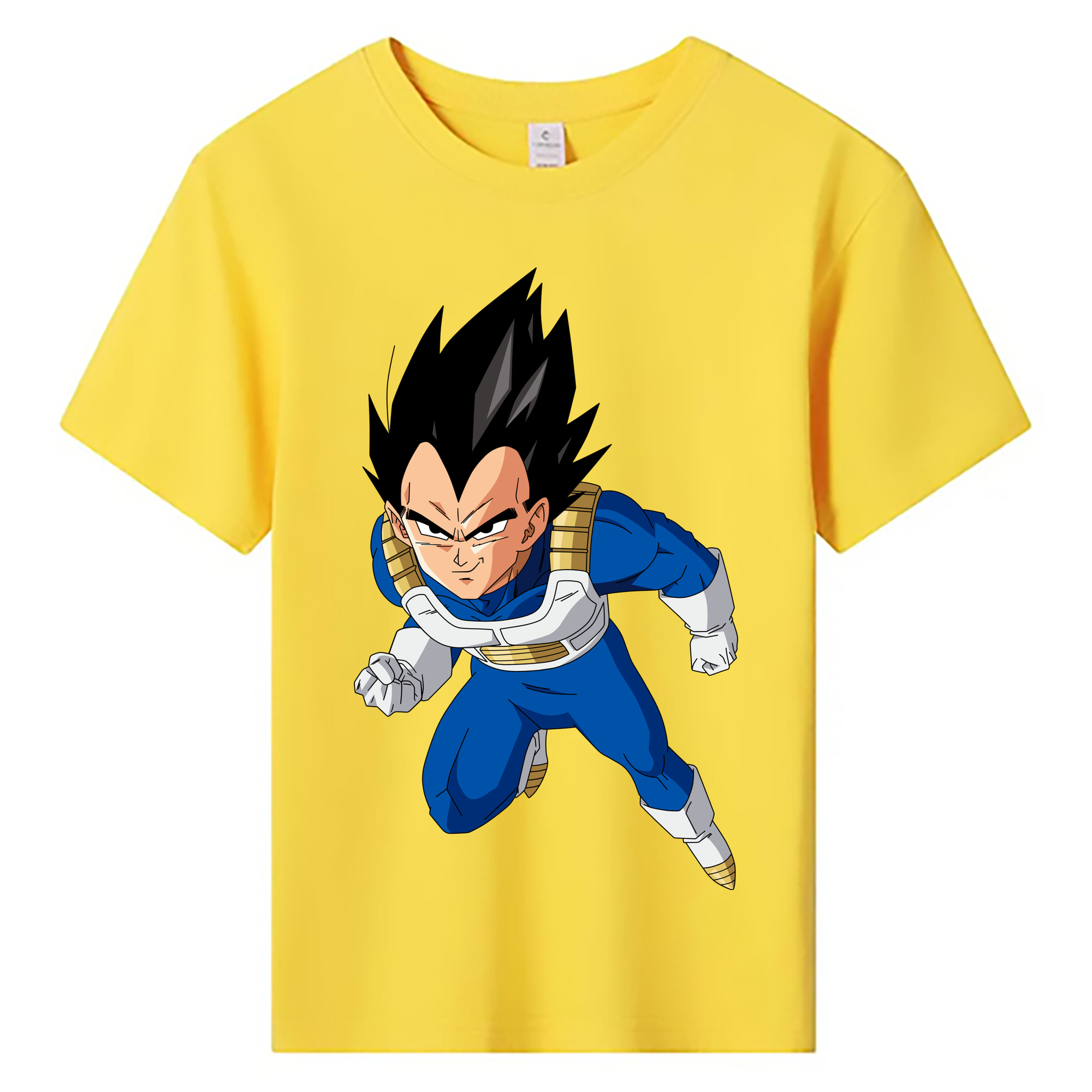 （画像用） ドラゴンボール ベジータ四世（Bejīta Yonsei）DRAGON BALL Vegeta IV 綿100％キッズTシャツ（フロントプリント）