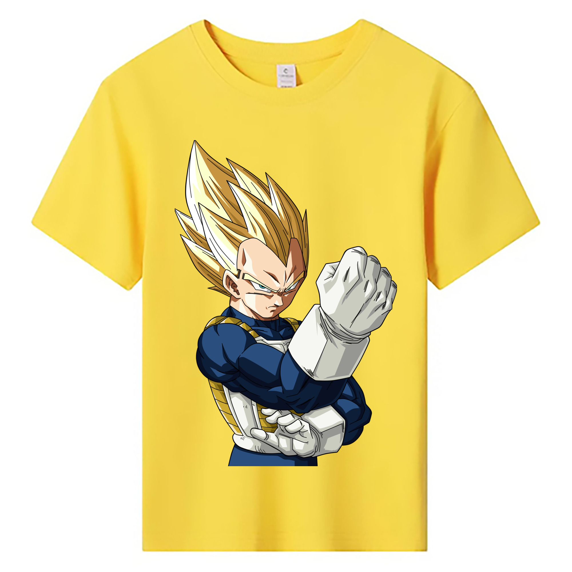 （画像用） ドラゴンボール ベジータ四世（Bejīta Yonsei）DRAGON BALL Vegeta IV 綿100％キッズTシャツ（フロントプリント）