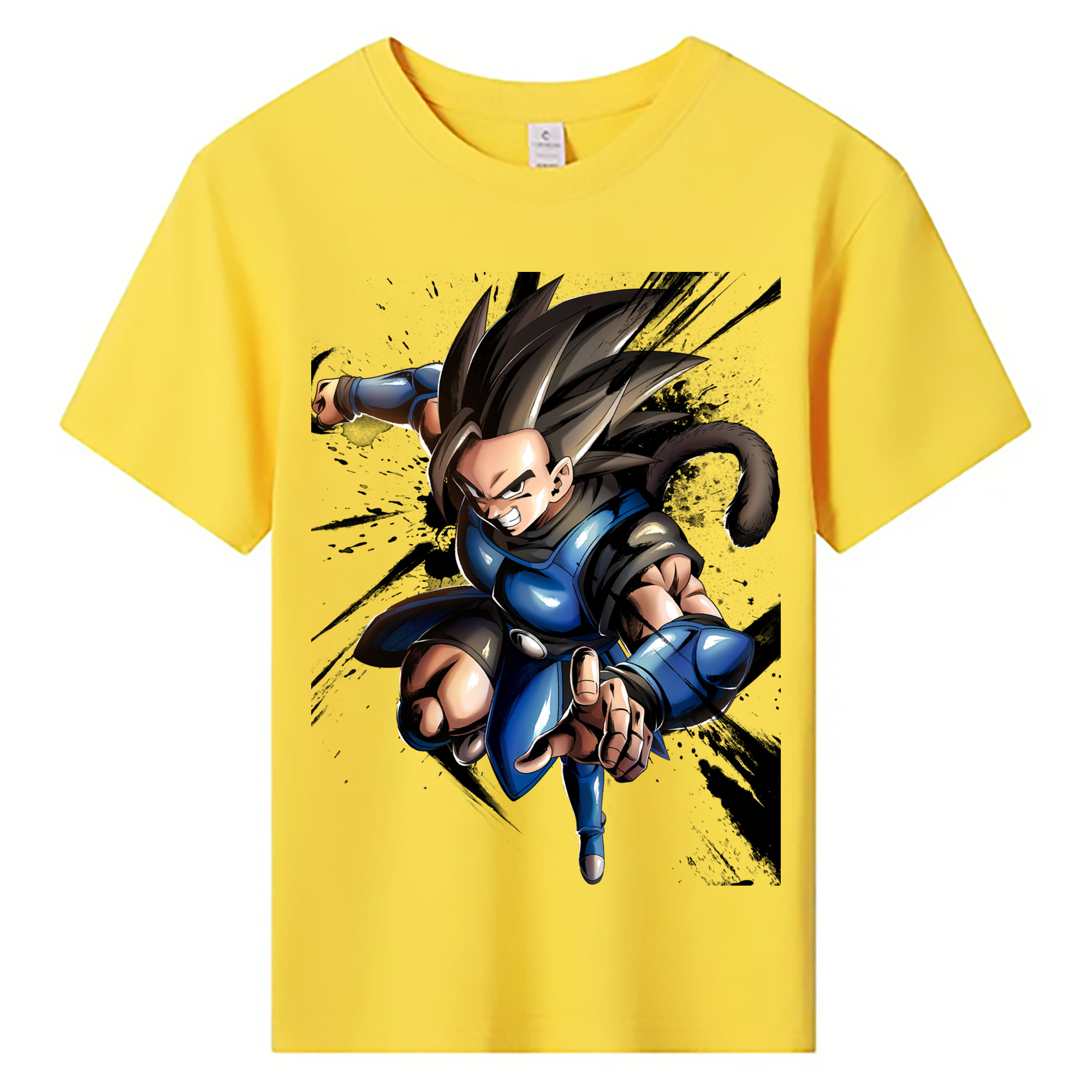 ドラゴンボール ベジータ四世（Bejīta Yonsei）DRAGON BALL Vegeta IV 綿100％キッズTシャツ（フロントプリント）