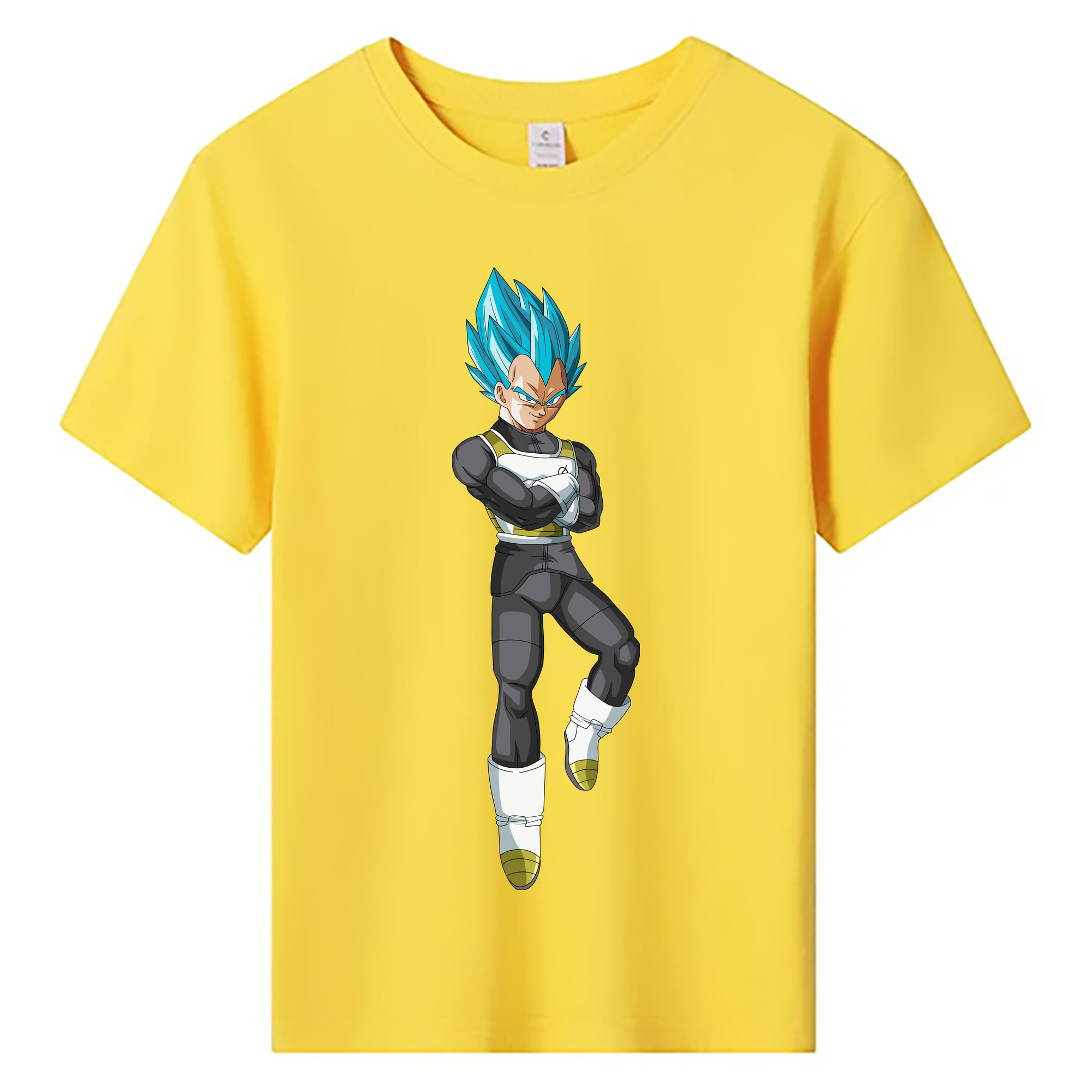 （画像用） ドラゴンボール ベジータ四世（Bejīta Yonsei）DRAGON BALL Vegeta IV 綿100％キッズTシャツ（フロントプリント）