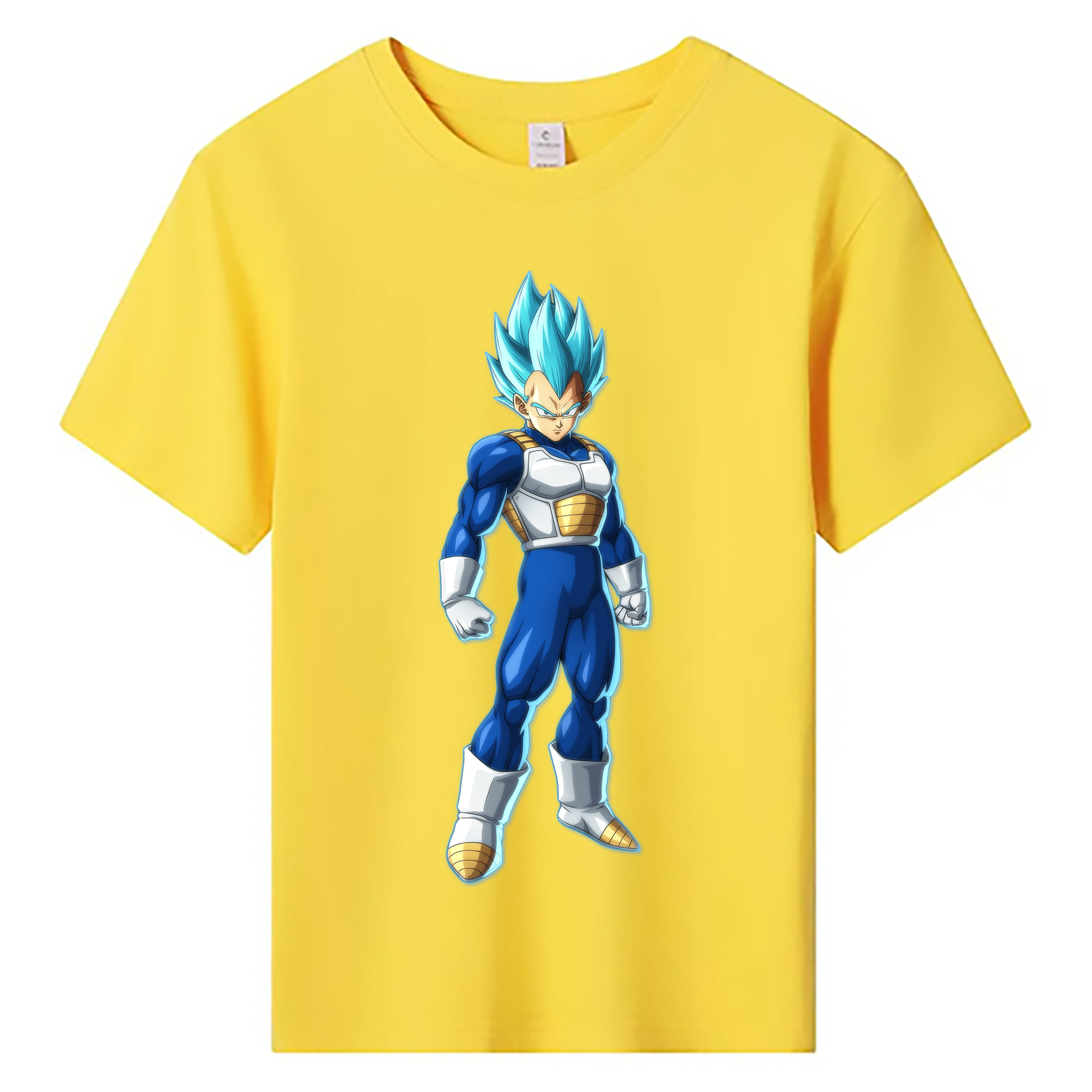 ドラゴンボール ベジータ四世（Bejīta Yonsei）DRAGON BALL Vegeta IV 綿100％キッズTシャツ（フロントプリント）