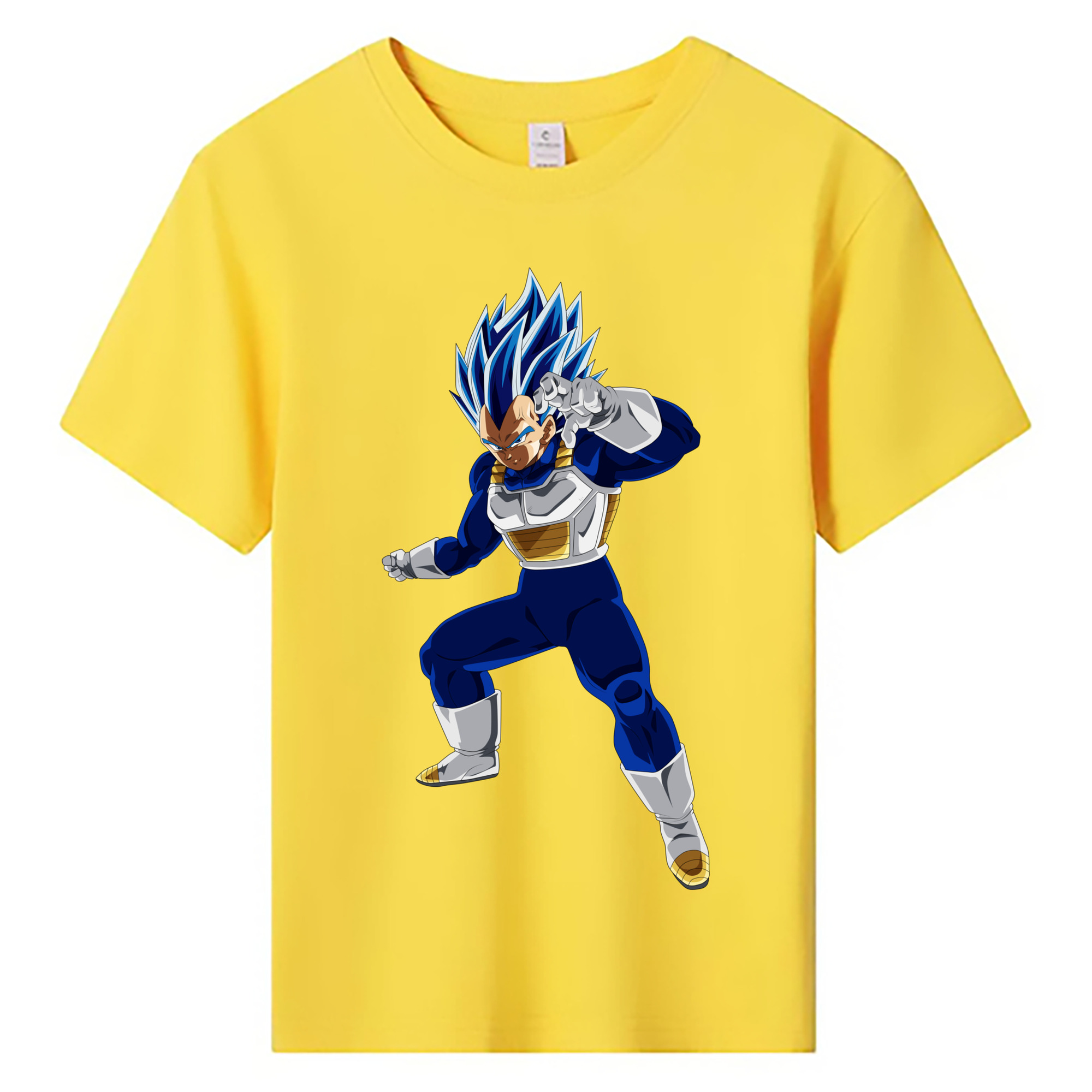 （画像用） ドラゴンボール ベジータ四世（Bejīta Yonsei）DRAGON BALL Vegeta IV 綿100％キッズTシャツ（フロントプリント）
