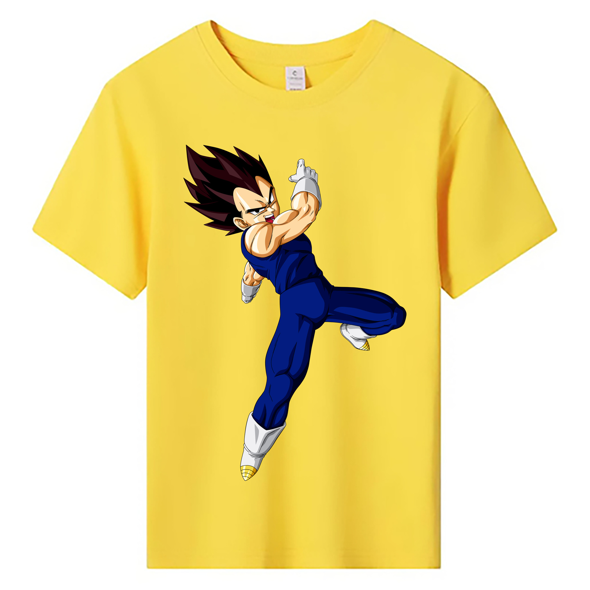 （画像用） ドラゴンボール ベジータ四世（Bejīta Yonsei）DRAGON BALL Vegeta IV 綿100％キッズTシャツ（フロントプリント）