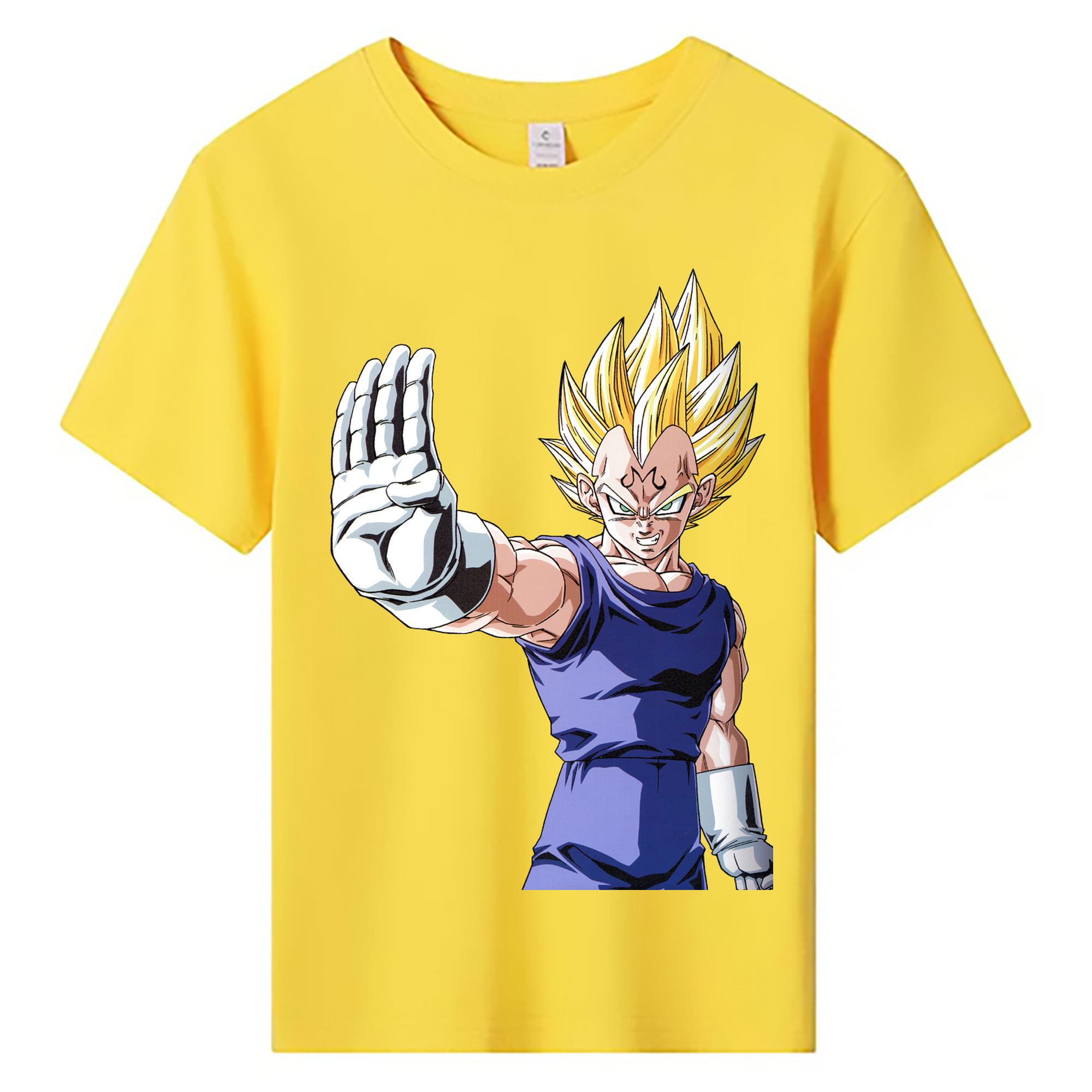 （画像用） ドラゴンボール ベジータ四世（Bejīta Yonsei）DRAGON BALL Vegeta IV 綿100％キッズTシャツ（フロントプリント）