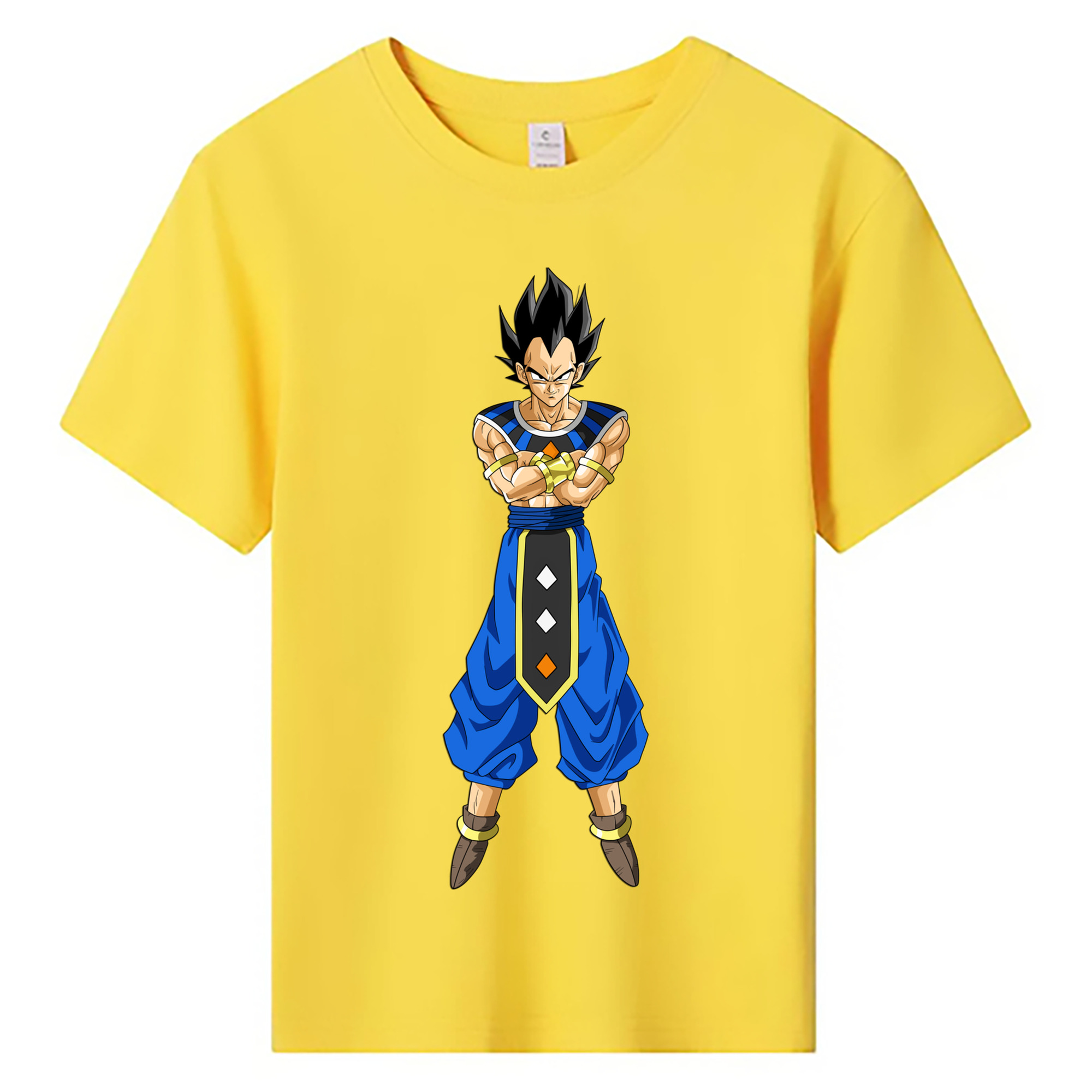 （画像用） ドラゴンボール ベジータ四世（Bejīta Yonsei）DRAGON BALL Vegeta IV 綿100％キッズTシャツ（フロントプリント）
