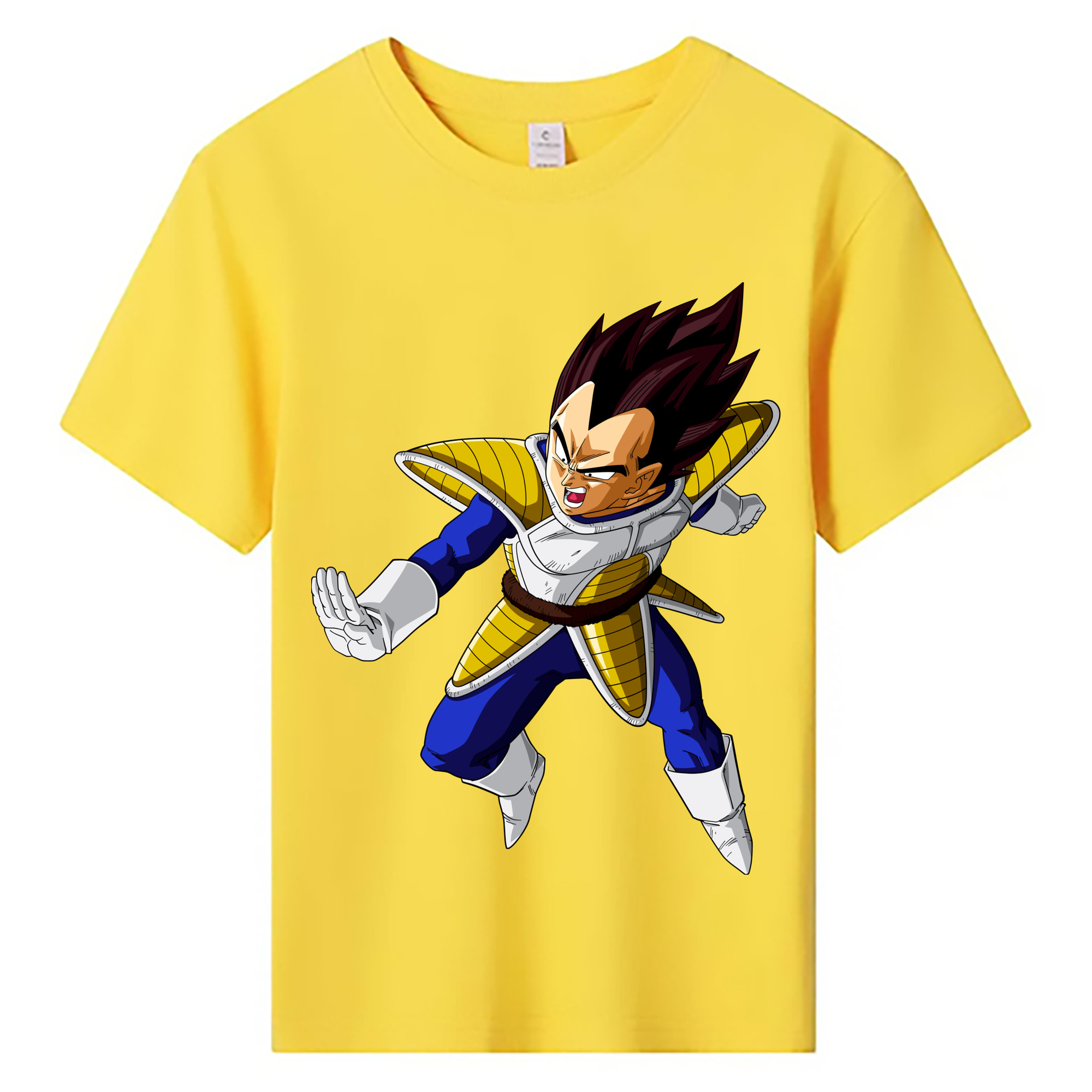 （画像用） ドラゴンボール ベジータ四世（Bejīta Yonsei）DRAGON BALL Vegeta IV 綿100％キッズTシャツ（フロントプリント）