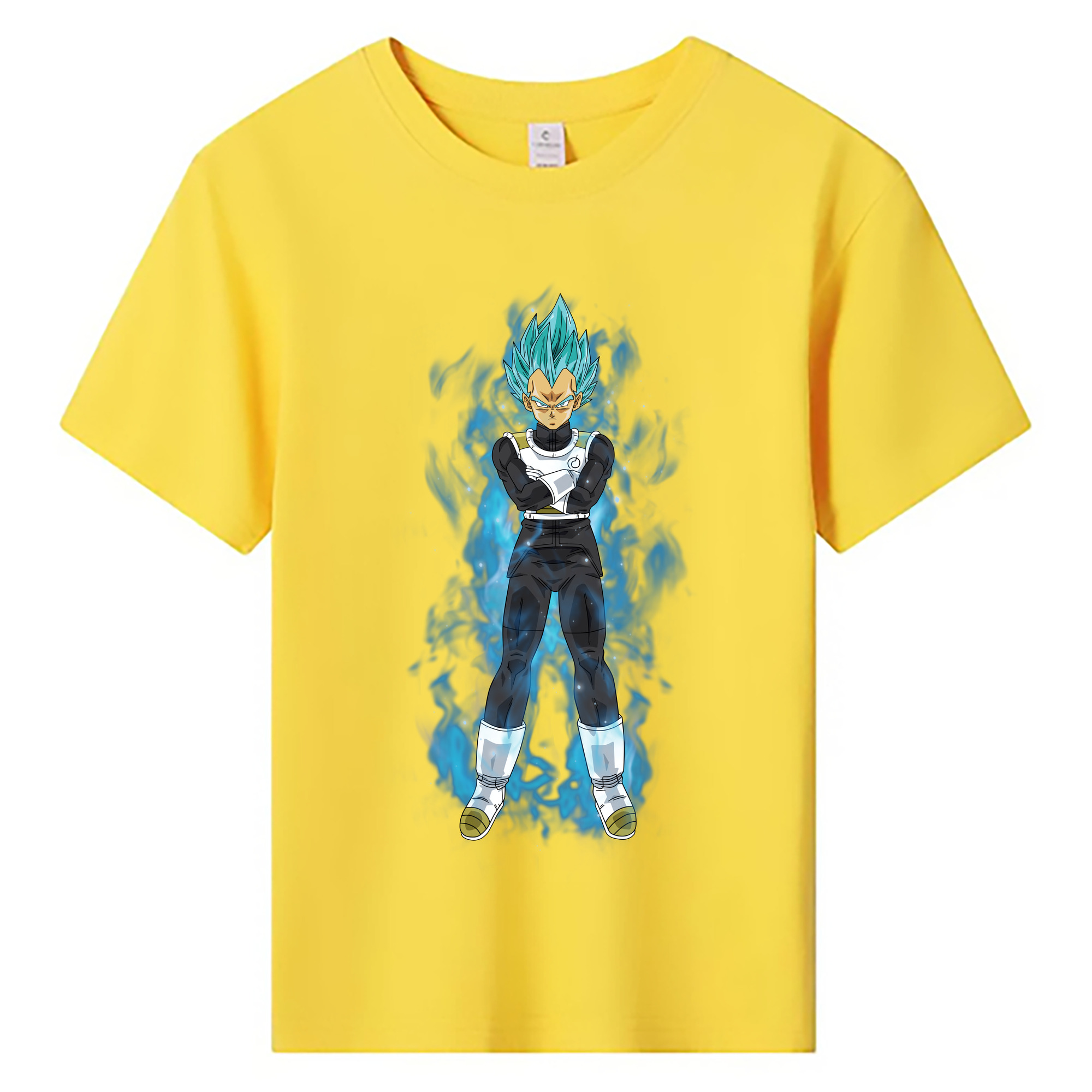 （画像用） ドラゴンボール ベジータ四世（Bejīta Yonsei）DRAGON BALL Vegeta IV 綿100％キッズTシャツ（フロントプリント）