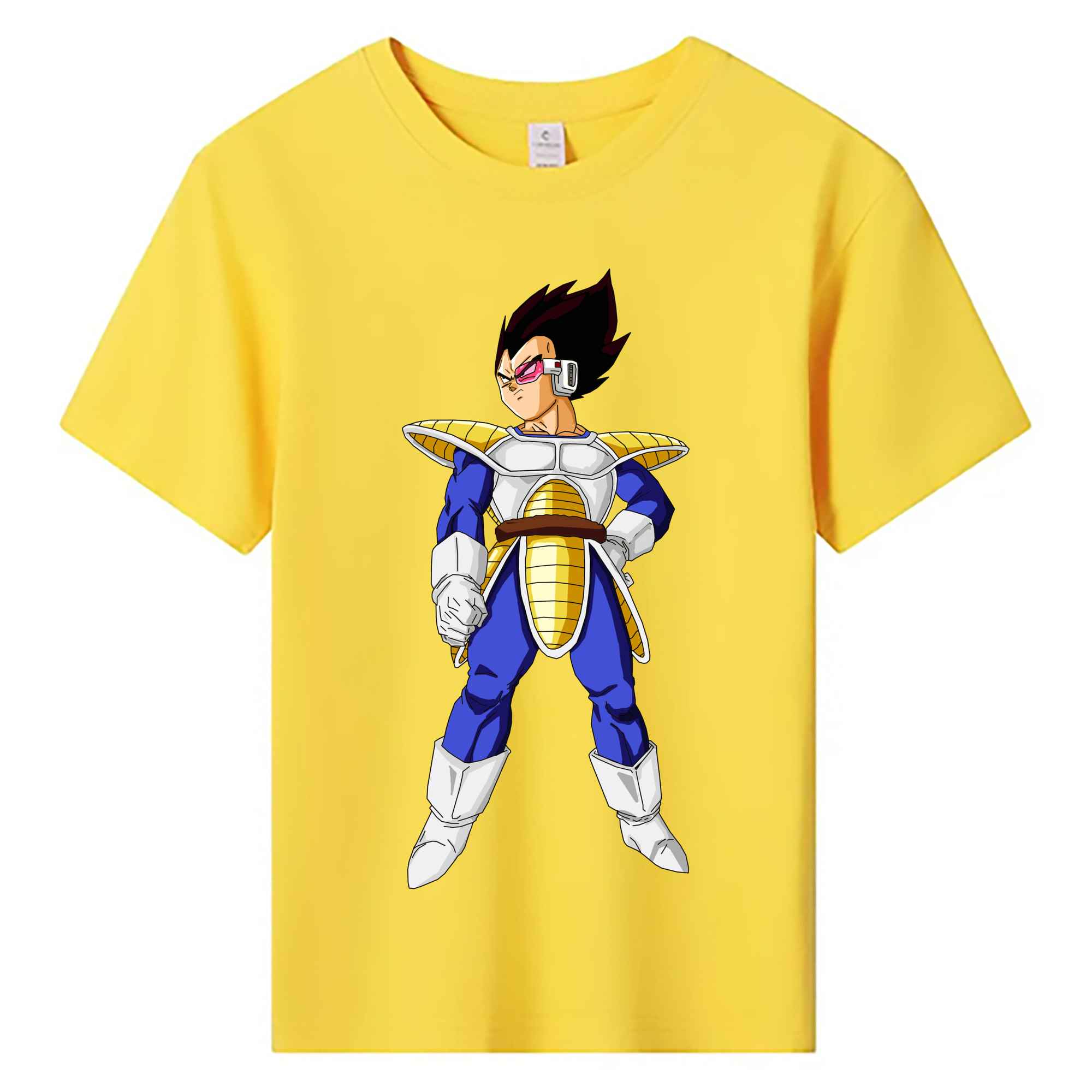 （画像用） ドラゴンボール ベジータ四世（Bejīta Yonsei）DRAGON BALL Vegeta IV 綿100％キッズTシャツ（フロントプリント）