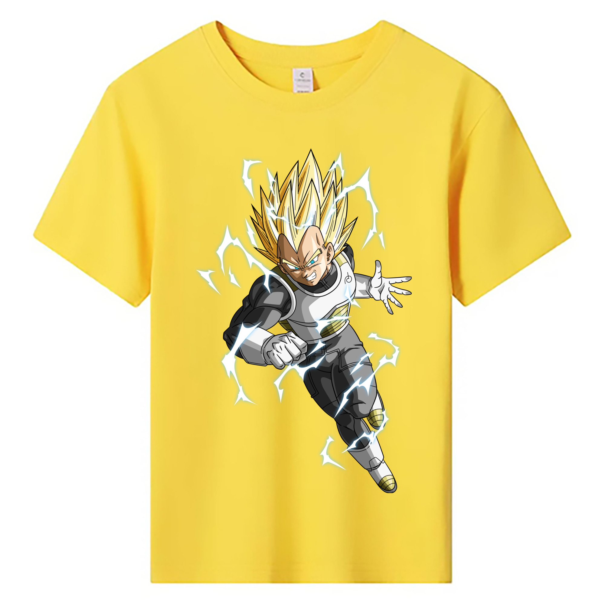 （画像用） ドラゴンボール ベジータ四世（Bejīta Yonsei）DRAGON BALL Vegeta IV 綿100％キッズTシャツ（フロントプリント）