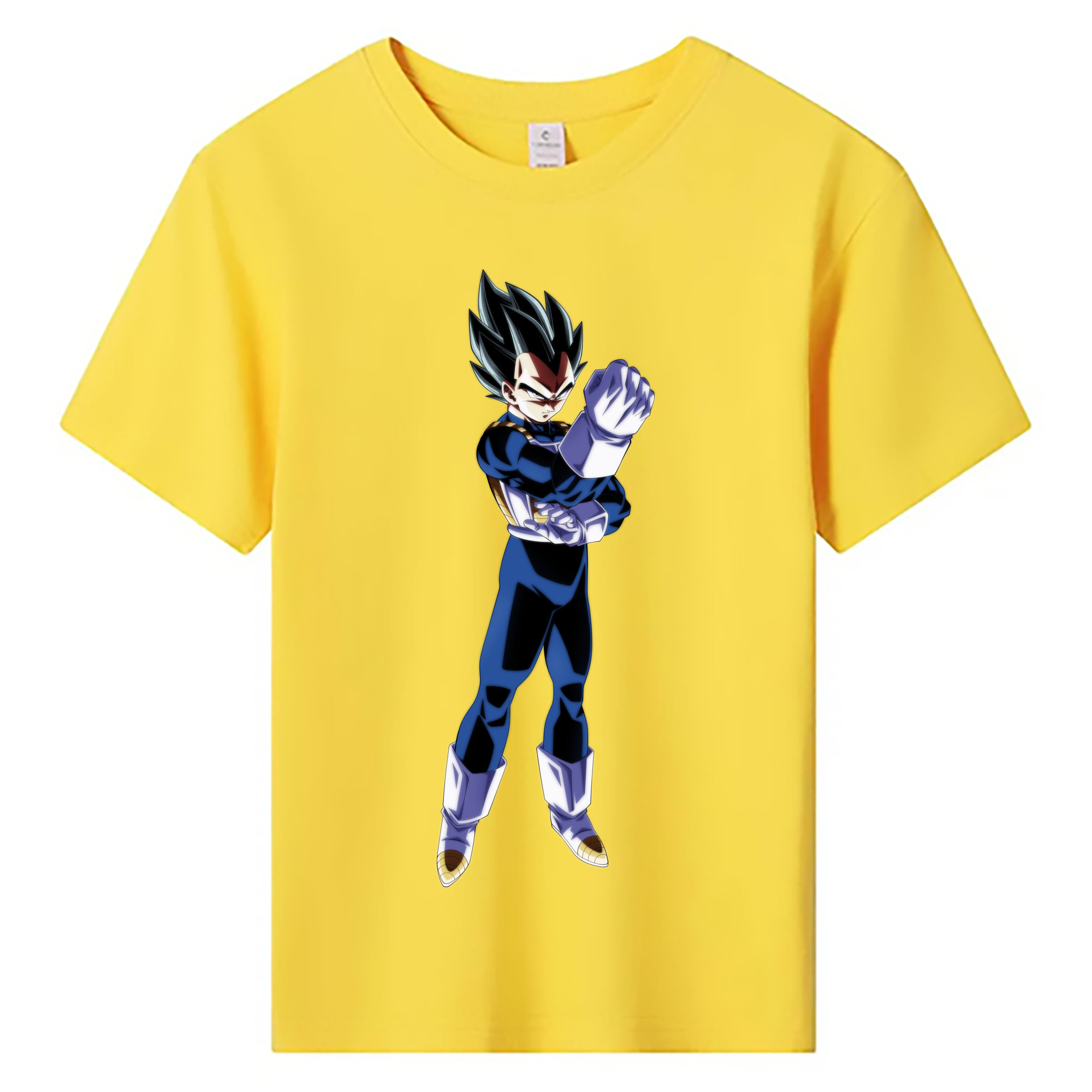 （画像用） ドラゴンボール ベジータ四世（Bejīta Yonsei）DRAGON BALL Vegeta IV 綿100％キッズTシャツ（フロントプリント）