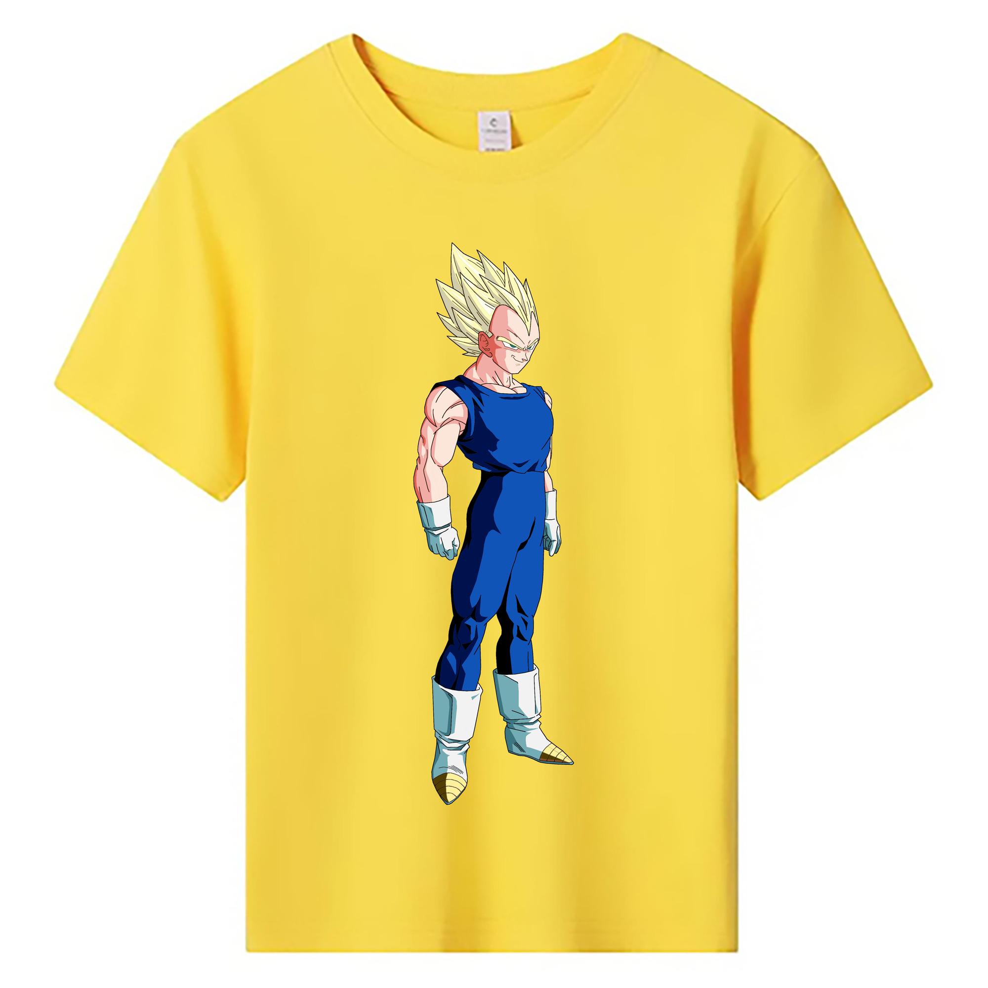 （画像用） ドラゴンボール ベジータ四世（Bejīta Yonsei）DRAGON BALL Vegeta IV 綿100％キッズTシャツ（フロントプリント）