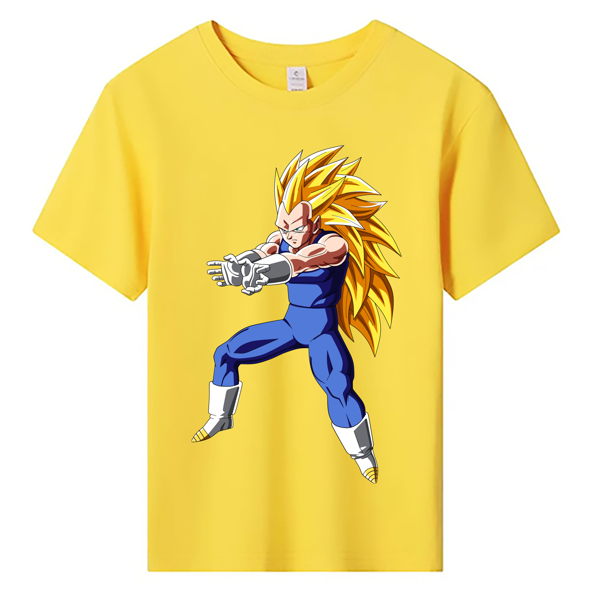 （画像用） ドラゴンボール ベジータ四世（Bejīta Yonsei）DRAGON BALL Vegeta IV 綿100％キッズTシャツ（フロントプリント）