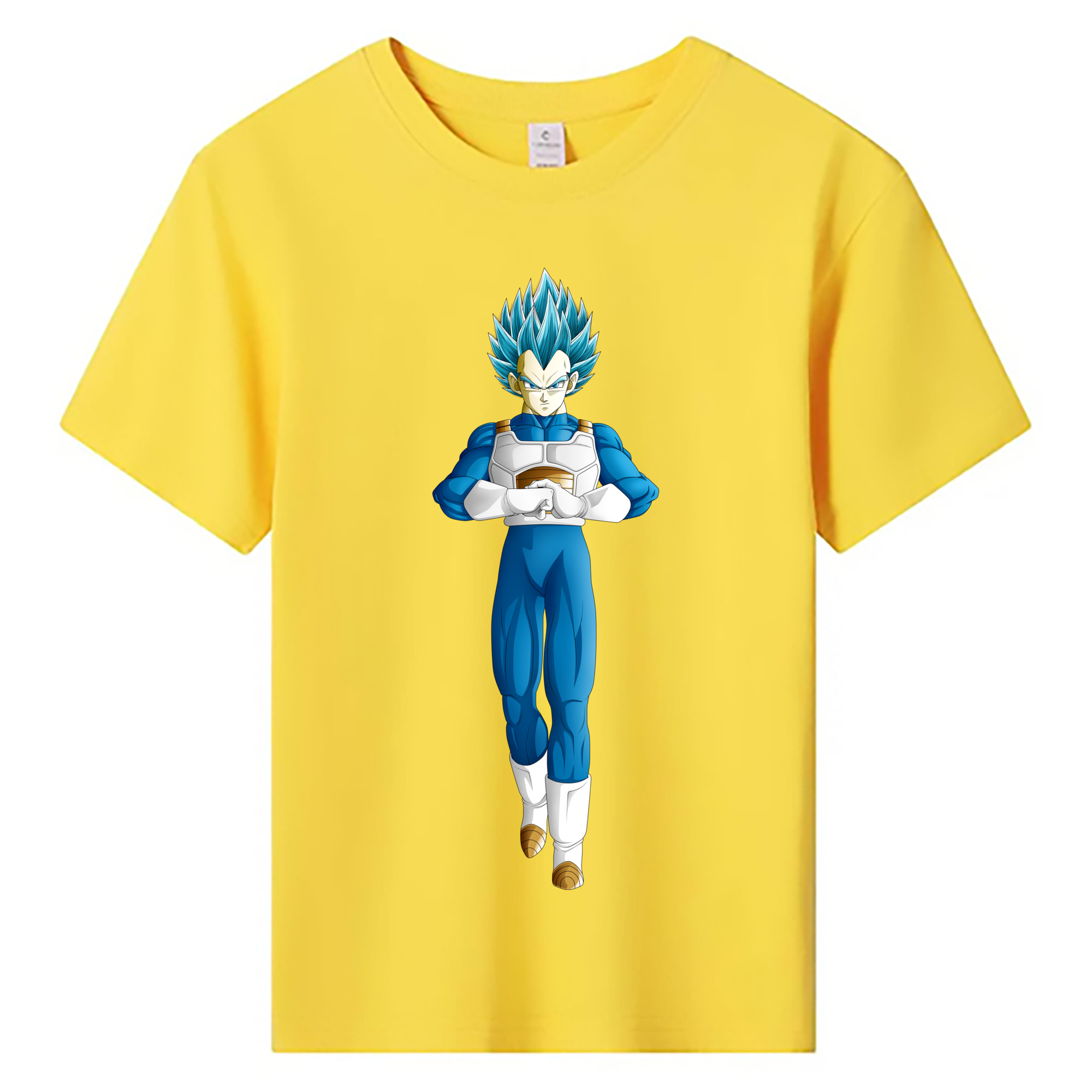 （画像用） ドラゴンボール ベジータ四世（Bejīta Yonsei）DRAGON BALL Vegeta IV 綿100％キッズTシャツ（フロントプリント）