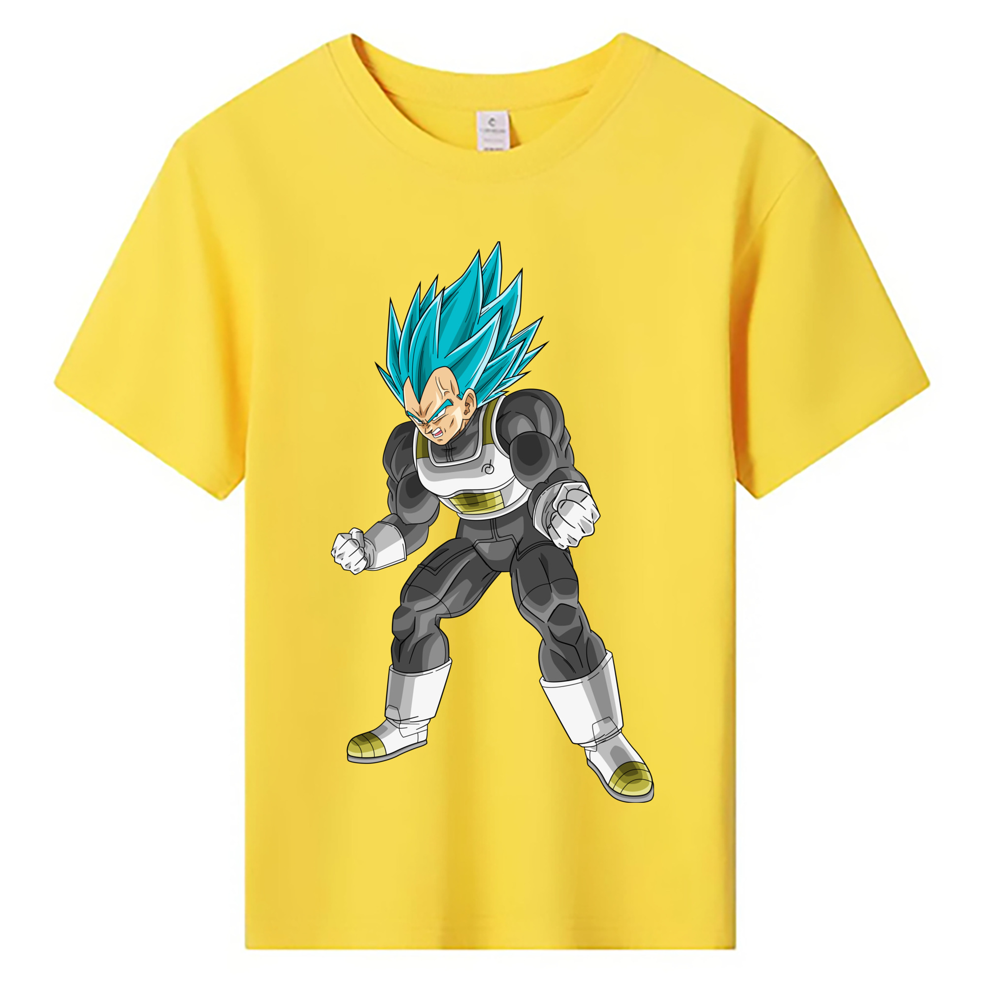 （画像用） ドラゴンボール ベジータ四世（Bejīta Yonsei）DRAGON BALL Vegeta IV 綿100％キッズTシャツ（フロントプリント）