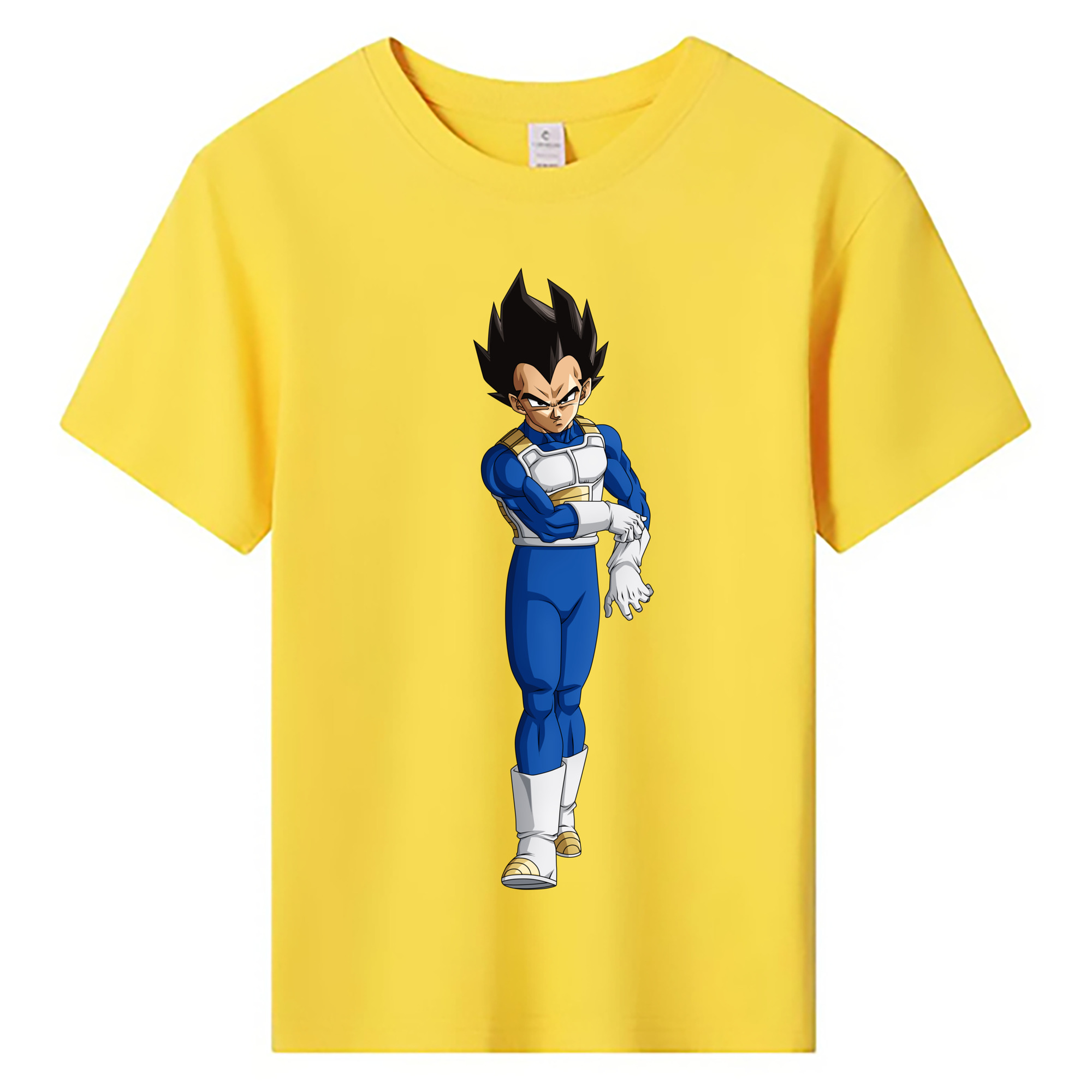 （画像用） ドラゴンボール ベジータ四世（Bejīta Yonsei）DRAGON BALL Vegeta IV 綿100％キッズTシャツ（フロントプリント）