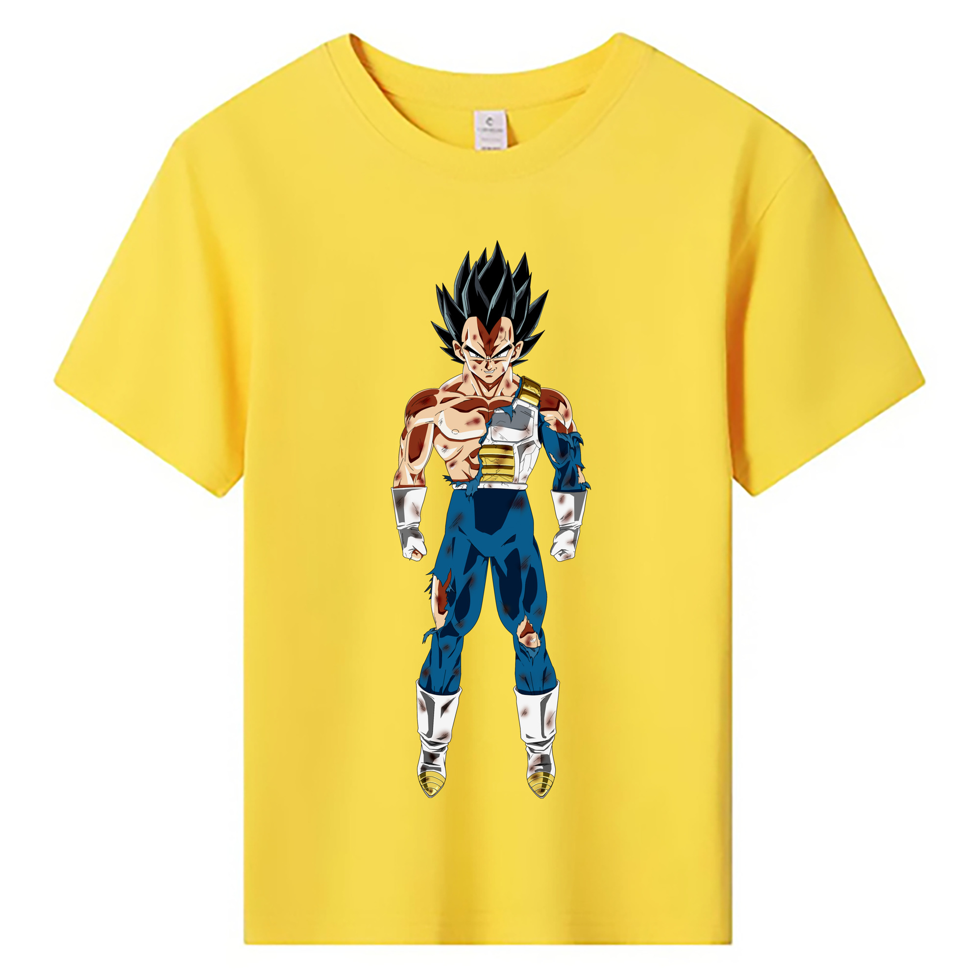 （画像用） ドラゴンボール ベジータ四世（Bejīta Yonsei）DRAGON BALL Vegeta IV 綿100％キッズTシャツ（フロントプリント）