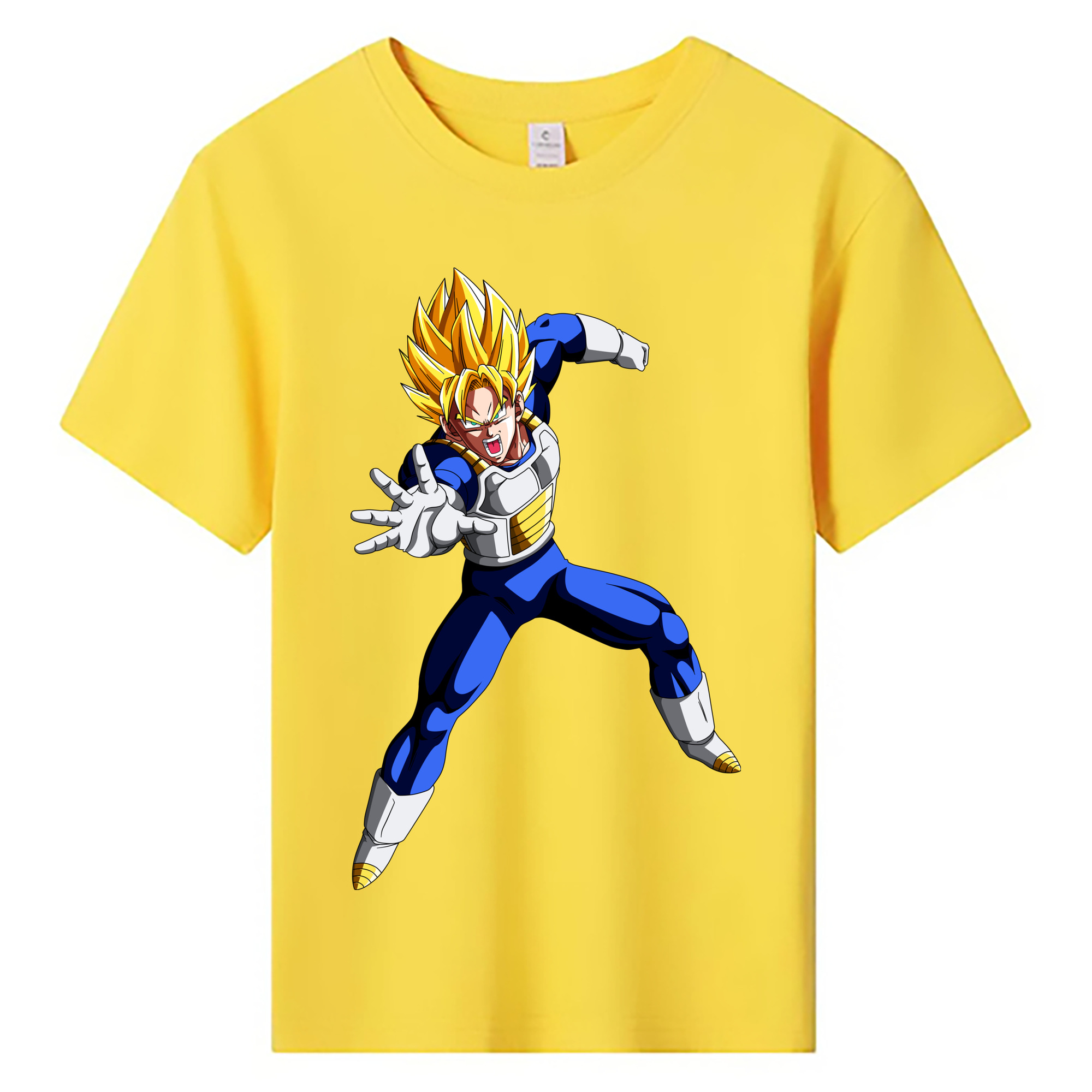 （画像用） ドラゴンボール ベジータ四世（Bejīta Yonsei）DRAGON BALL Vegeta IV 綿100％キッズTシャツ（フロントプリント）