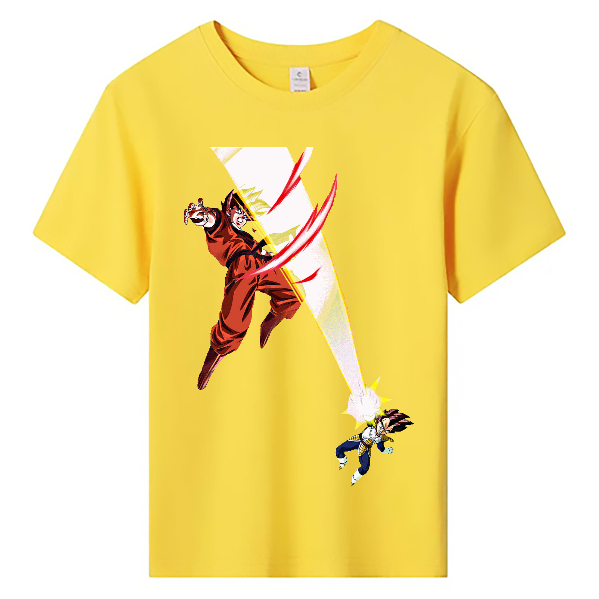 （画像用） ドラゴンボール ベジータ四世（Bejīta Yonsei）DRAGON BALL Vegeta IV 綿100％キッズTシャツ（フロントプリント）