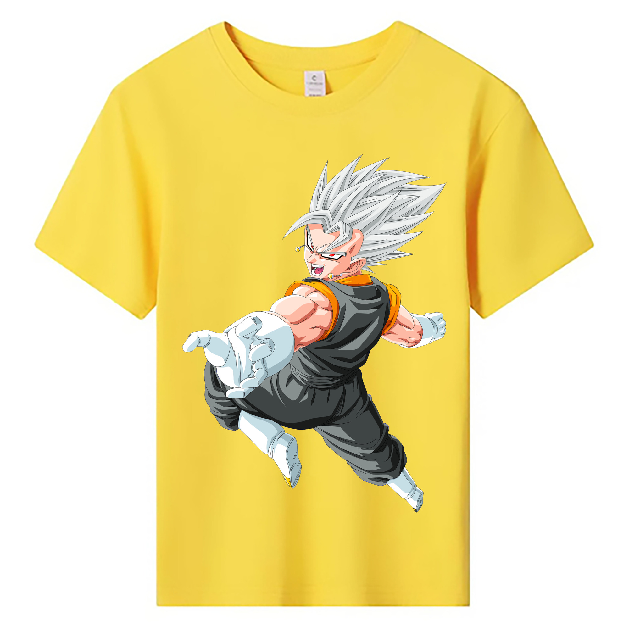 （画像用） ドラゴンボール ベジータ四世（Bejīta Yonsei）DRAGON BALL Vegeta IV 綿100％キッズTシャツ（フロントプリント）