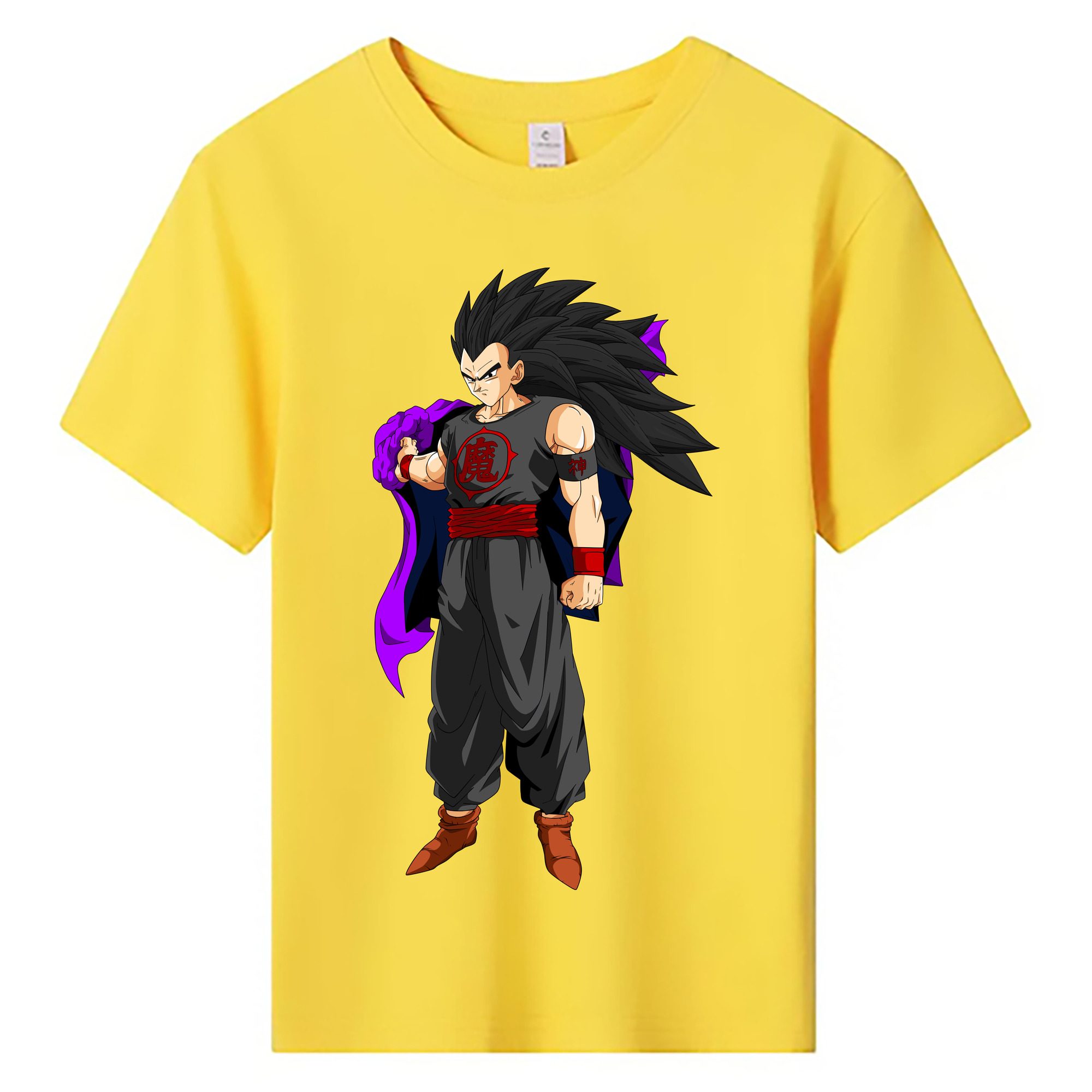 （画像用） ドラゴンボール ベジータ四世（Bejīta Yonsei）DRAGON BALL Vegeta IV 綿100％キッズTシャツ（フロントプリント）