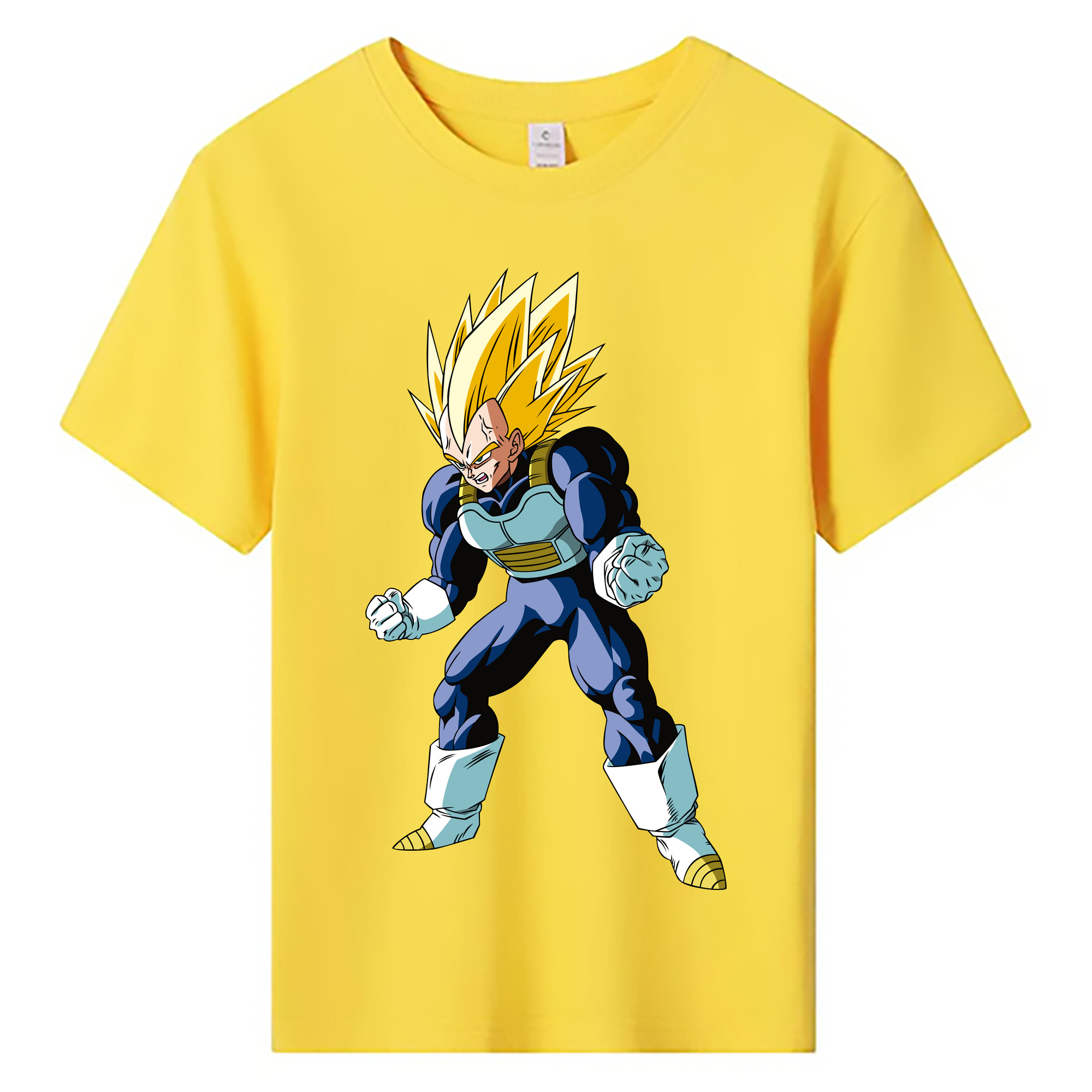 （画像用） ドラゴンボール ベジータ四世（Bejīta Yonsei）DRAGON BALL Vegeta IV 綿100％キッズTシャツ（フロントプリント）