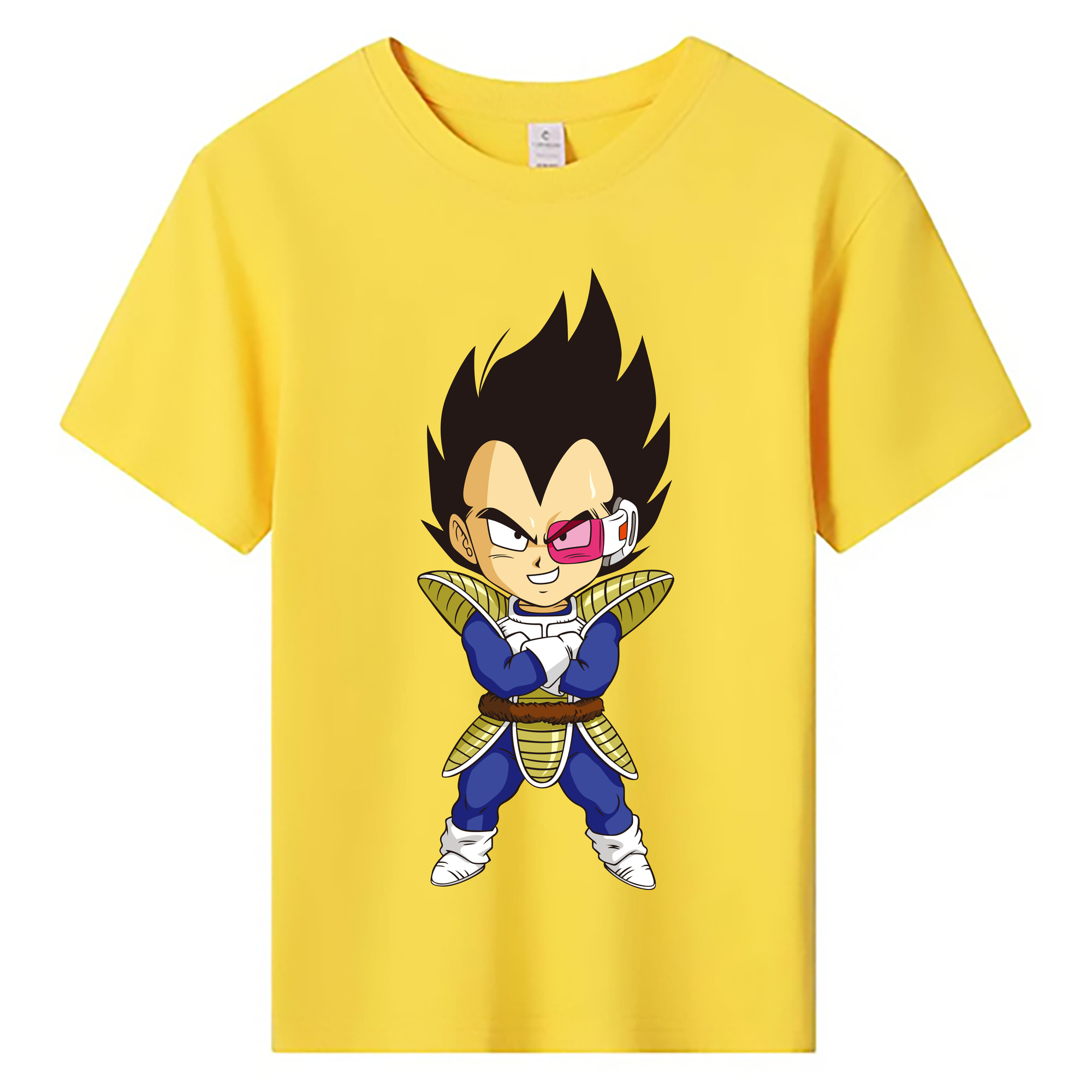 （画像用） ドラゴンボール ベジータ四世（Bejīta Yonsei）DRAGON BALL Vegeta IV 綿100％キッズTシャツ（フロントプリント）
