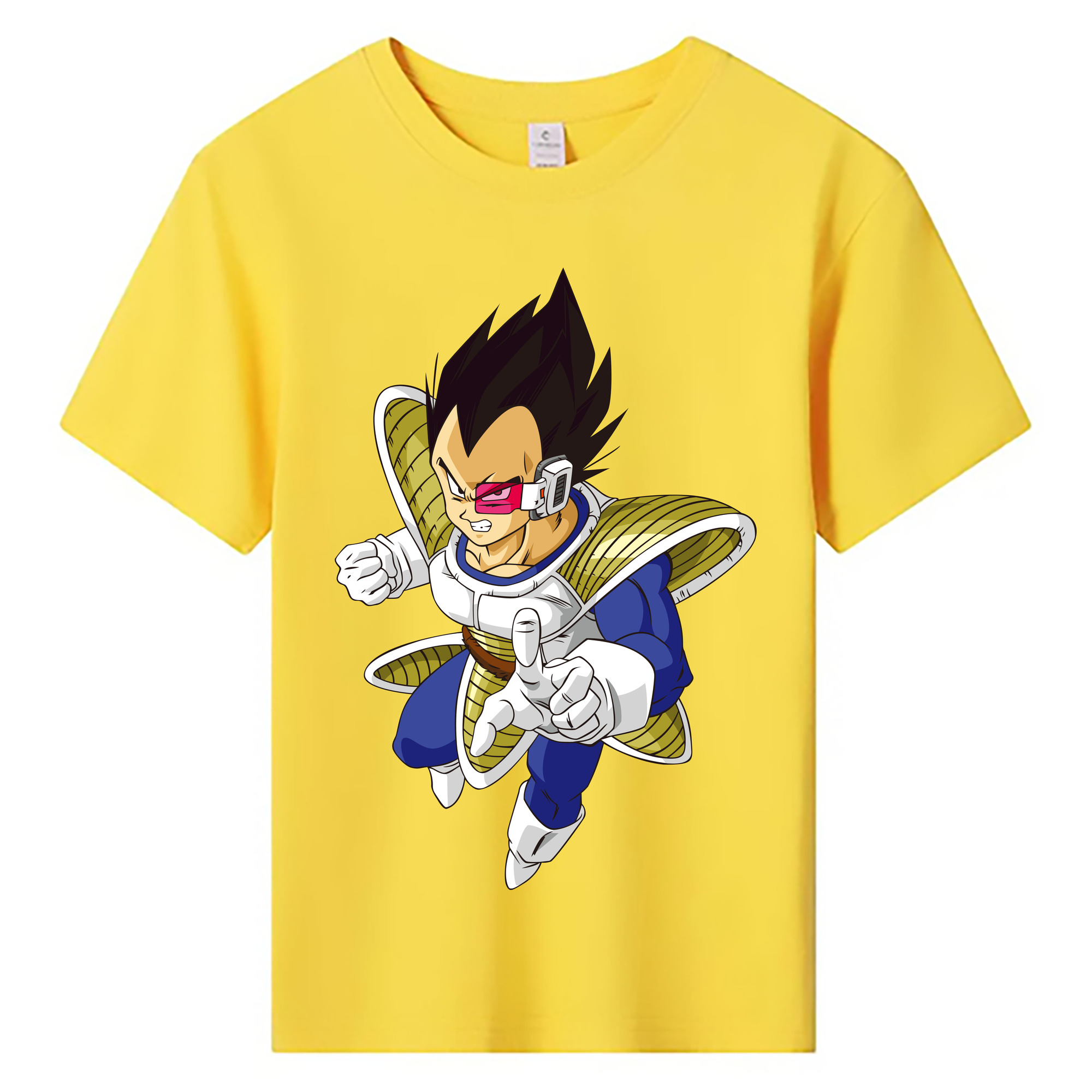 （画像用） ドラゴンボール ベジータ四世（Bejīta Yonsei）DRAGON BALL Vegeta IV 綿100％キッズTシャツ（フロントプリント）