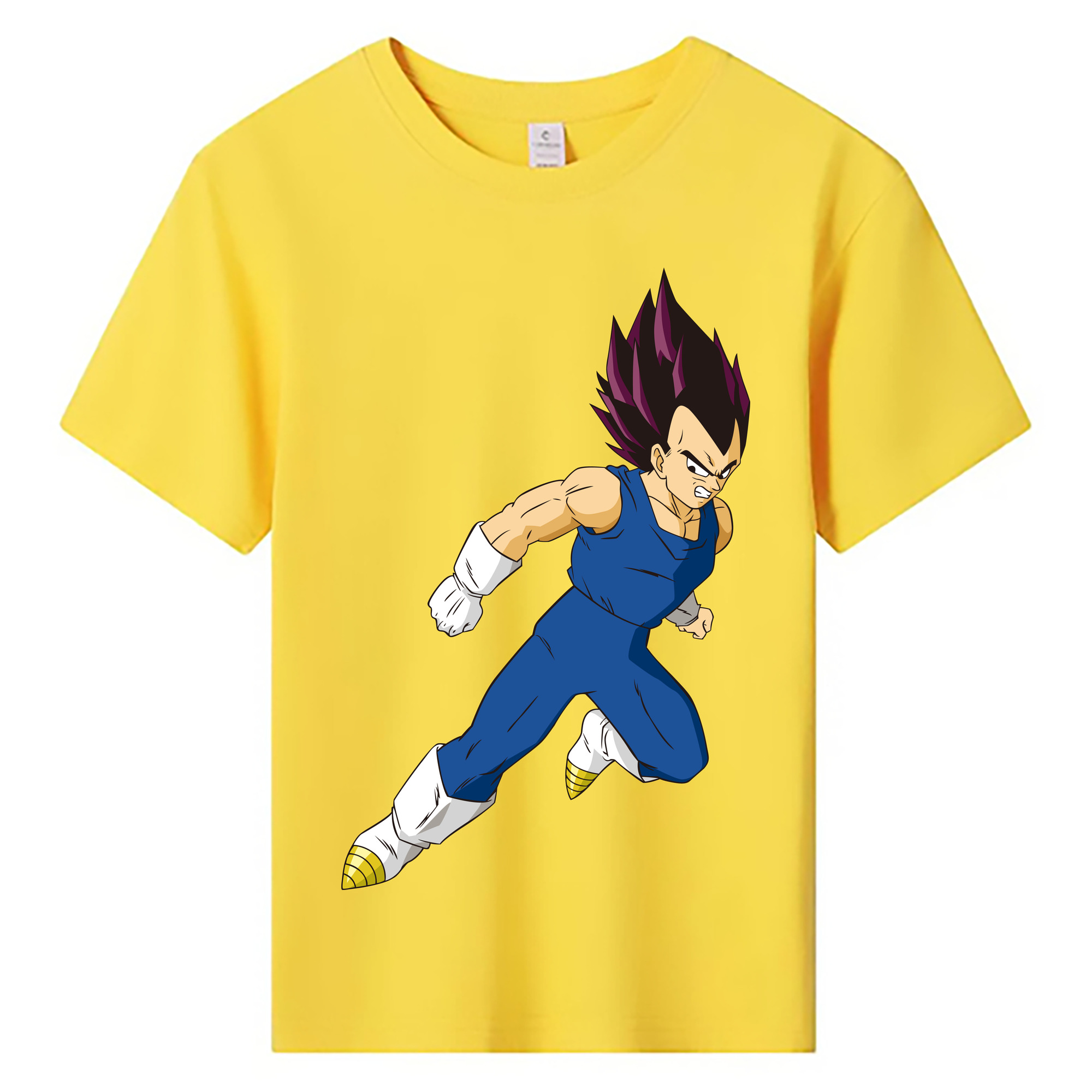 （画像用） ドラゴンボール ベジータ四世（Bejīta Yonsei）DRAGON BALL Vegeta IV 綿100％キッズTシャツ（フロントプリント）