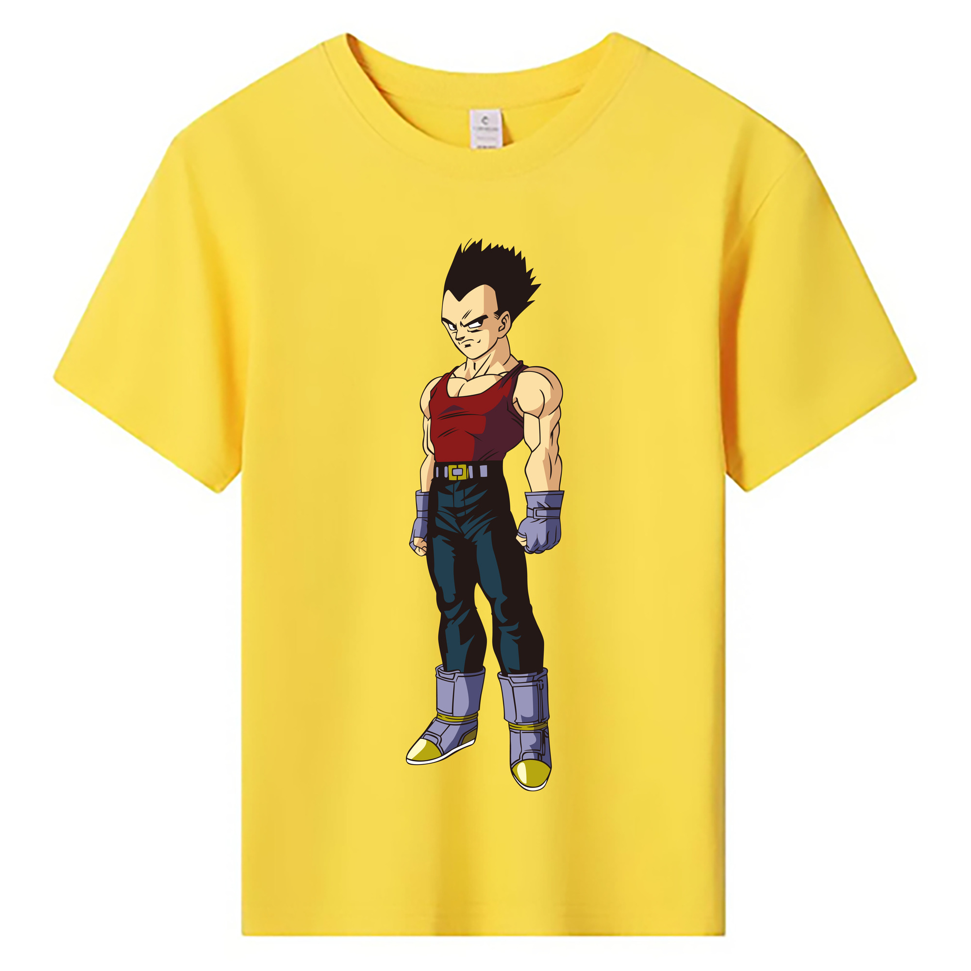 （画像用） ドラゴンボール ベジータ四世（Bejīta Yonsei）DRAGON BALL Vegeta IV 綿100％キッズTシャツ（フロントプリント）