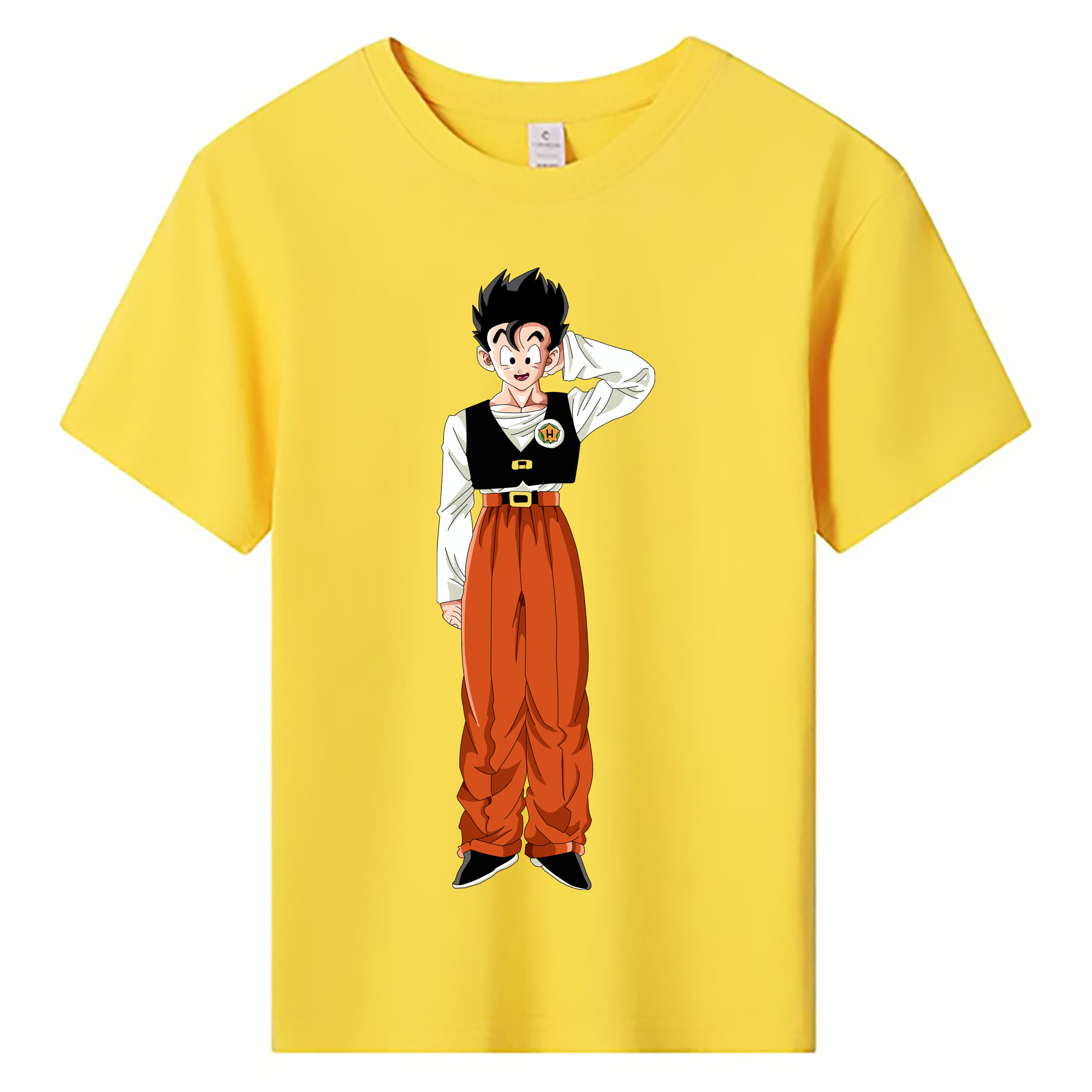 （画像用） ドラゴンボール 孫 悟飯（そんごはん）DRAGON BALL Son Gohan 綿100％キッズTシャツ（フロントプリント）