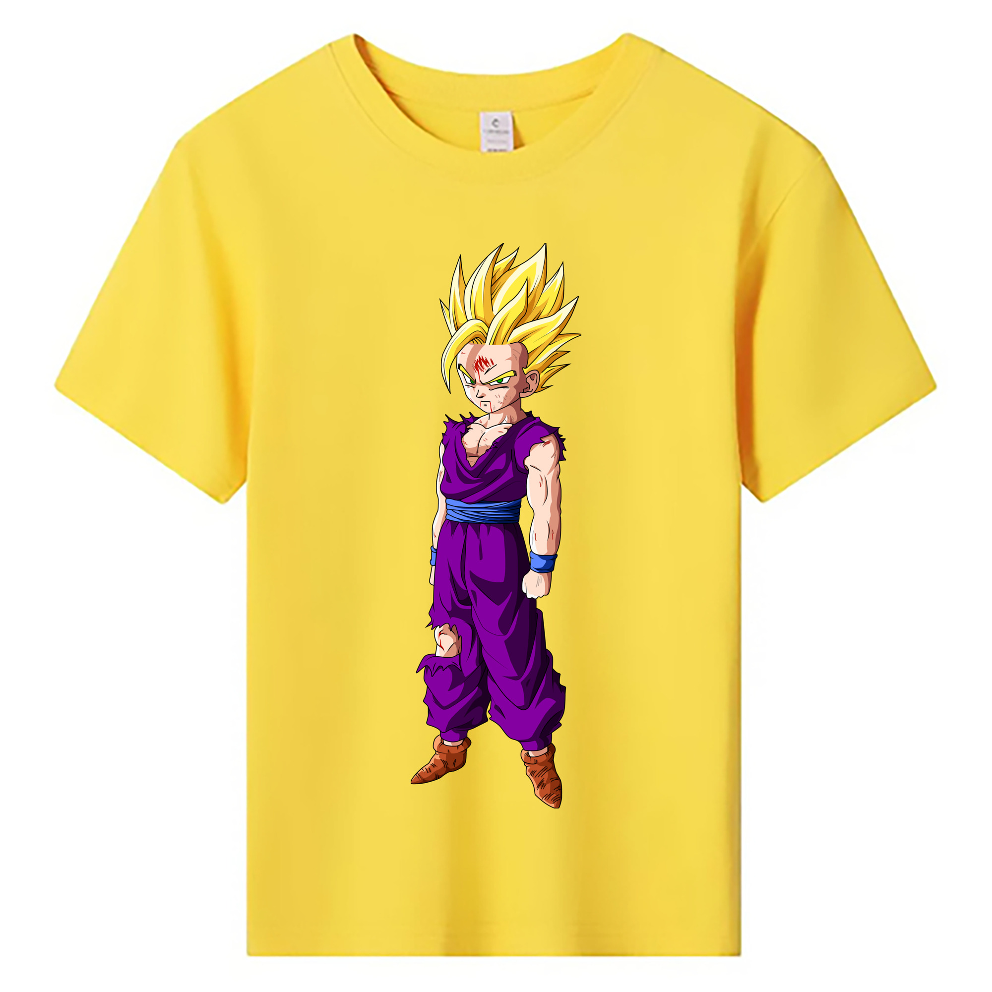 （画像用） ドラゴンボール 孫 悟飯（そんごはん）DRAGON BALL Son Gohan 綿100％キッズTシャツ（フロントプリント）